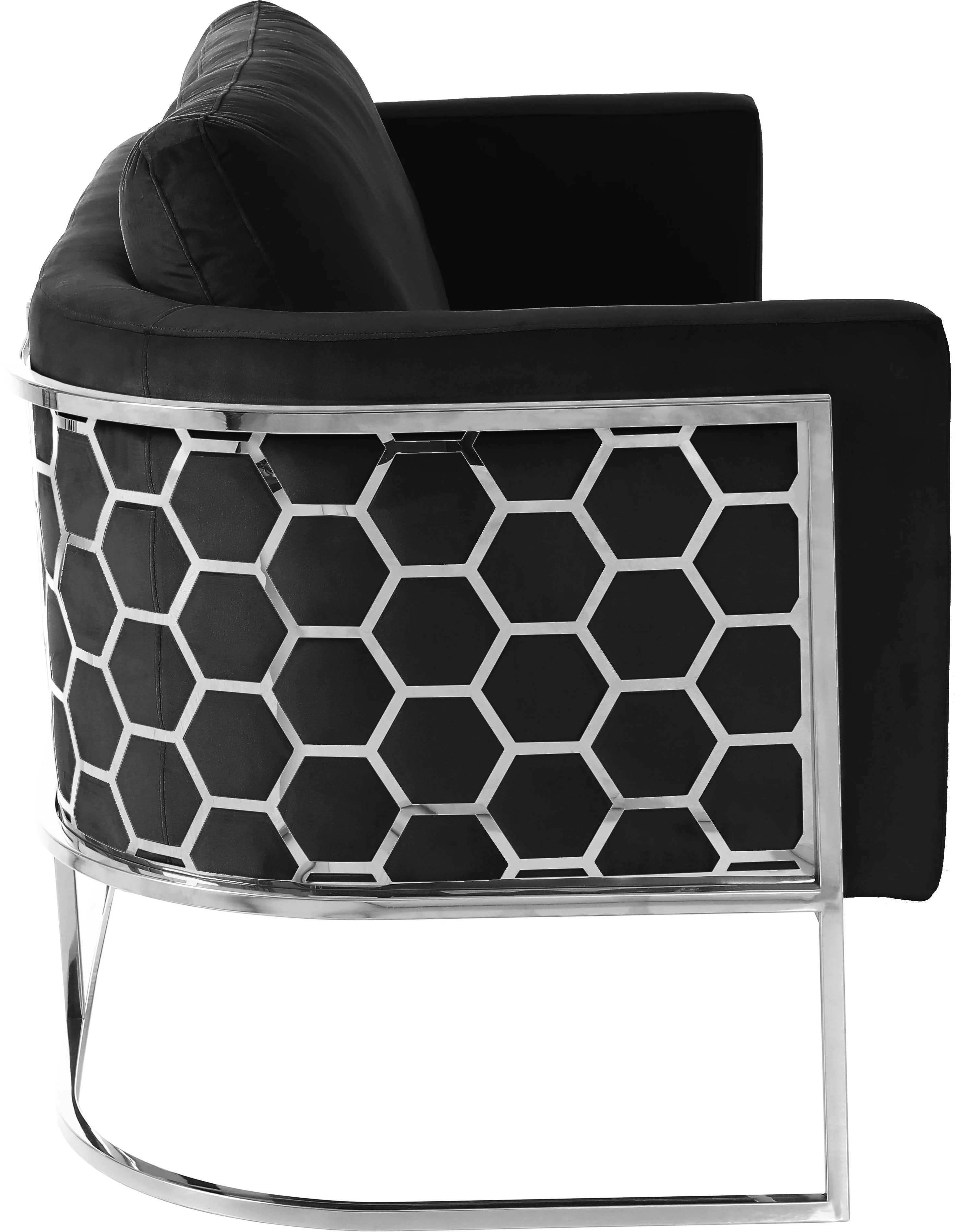 Casa Black Velvet Sofa - Image 3
