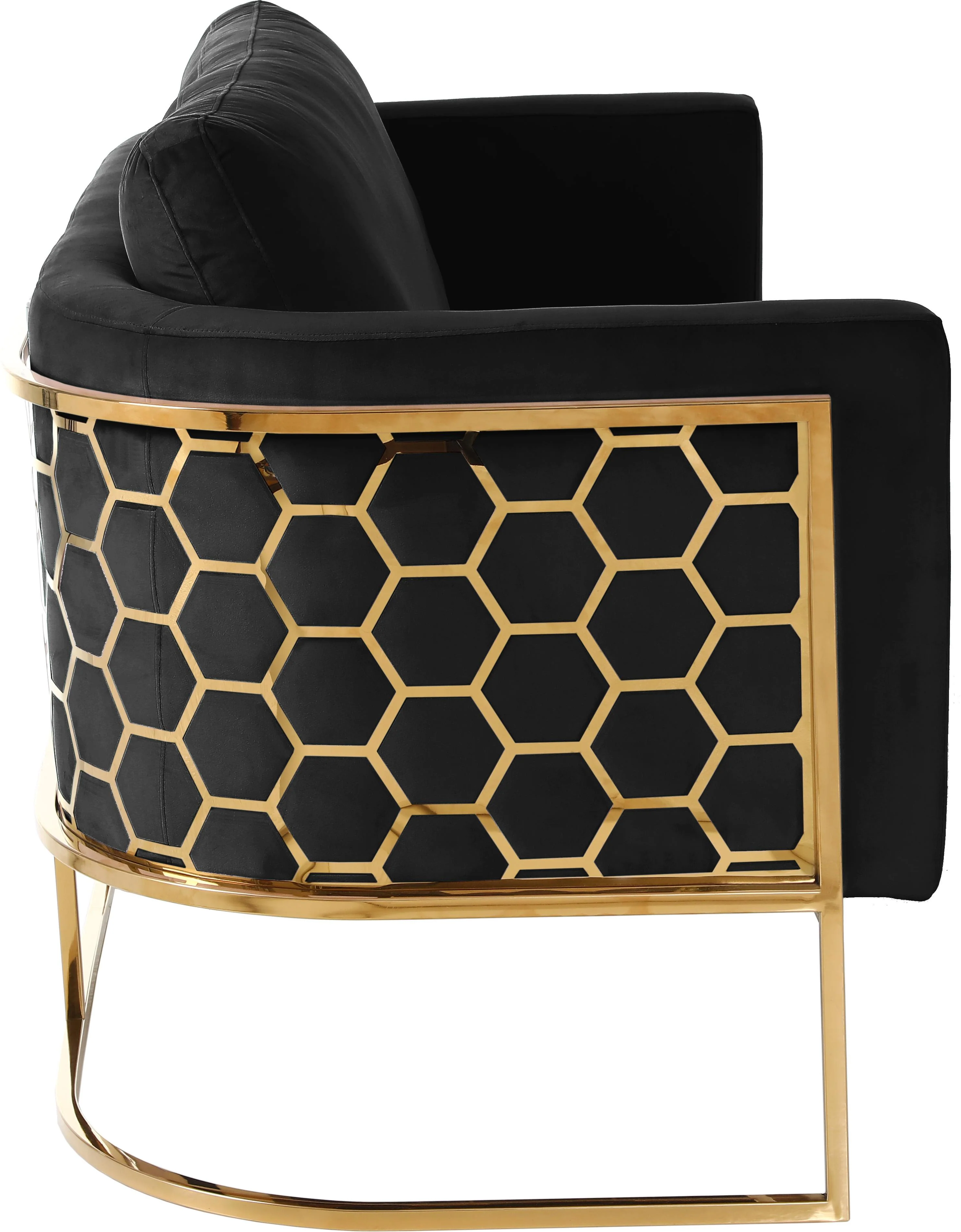 Casa Black Velvet Sofa - Image 7