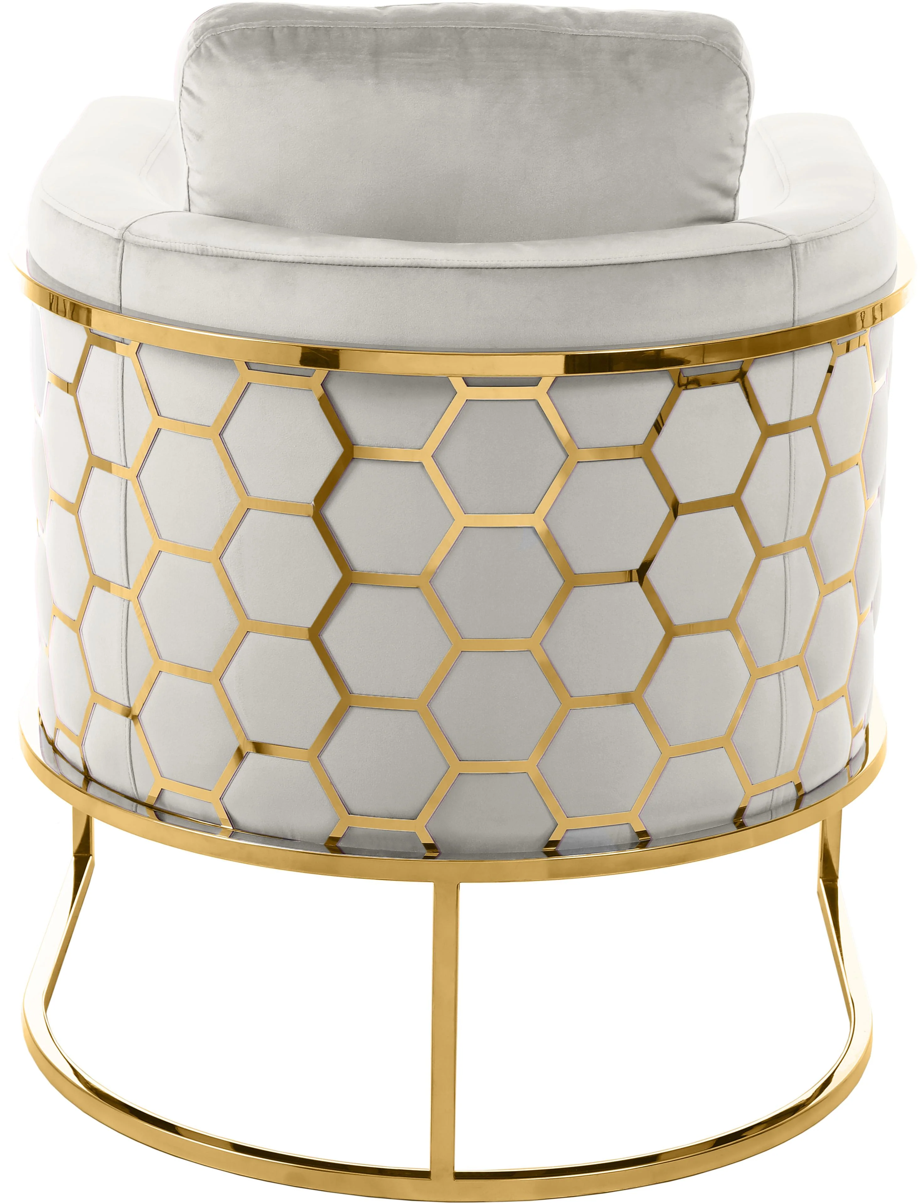 Casa Cream Velvet Chair - Image 6