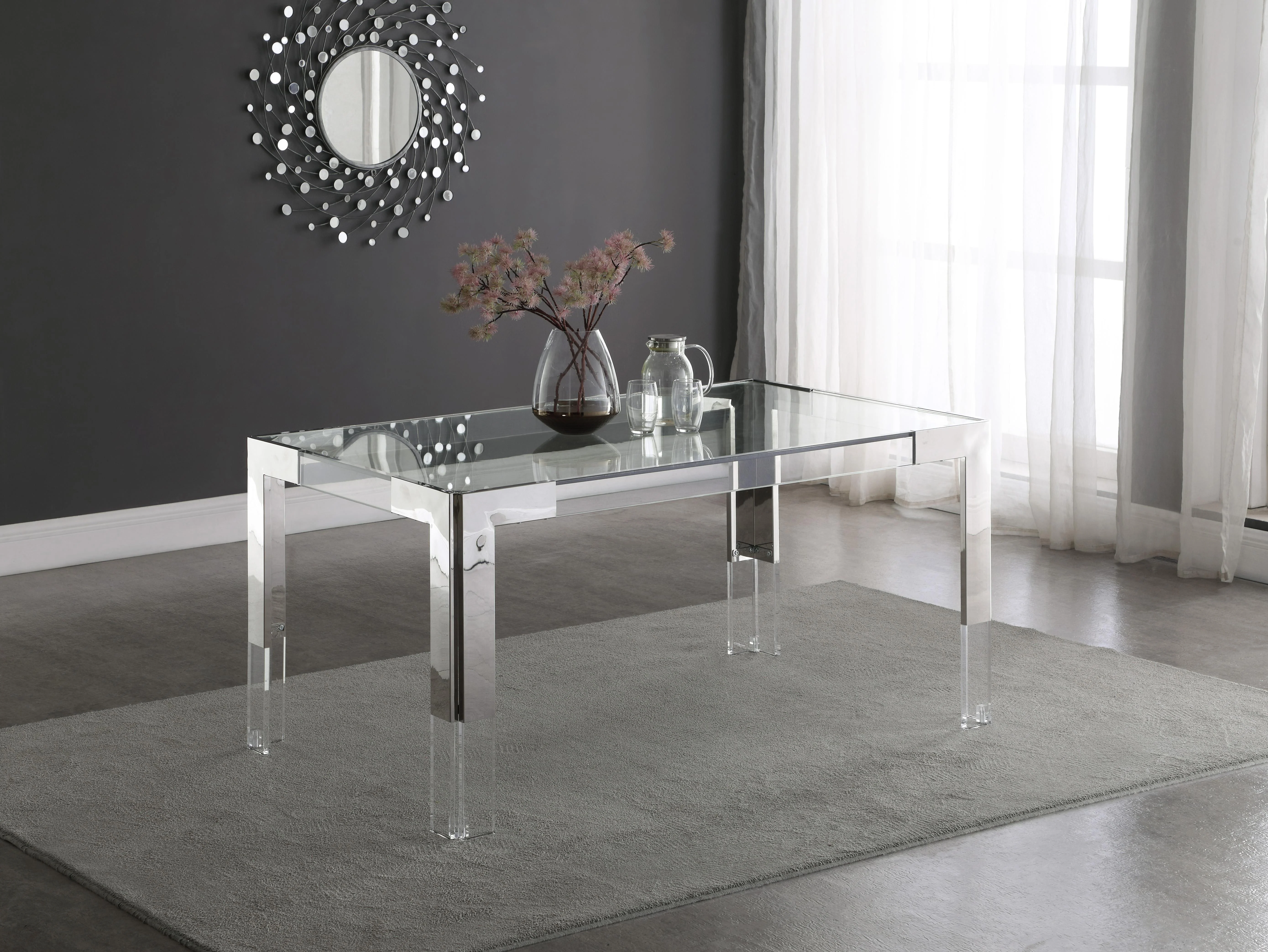 Casper Rich Chrome Dining Table - Image 5