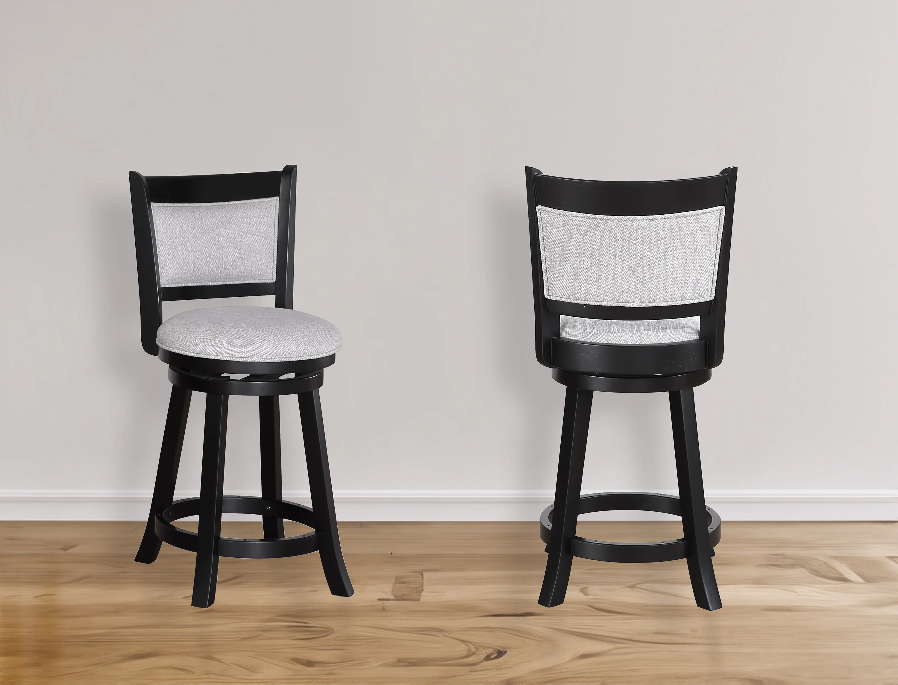 Cecil Swivel Pub Stool Dove Knockdown