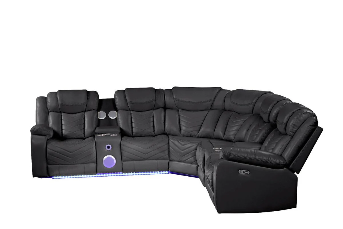Galaxy Home Challenger Reversible Sectional Black - Image 3