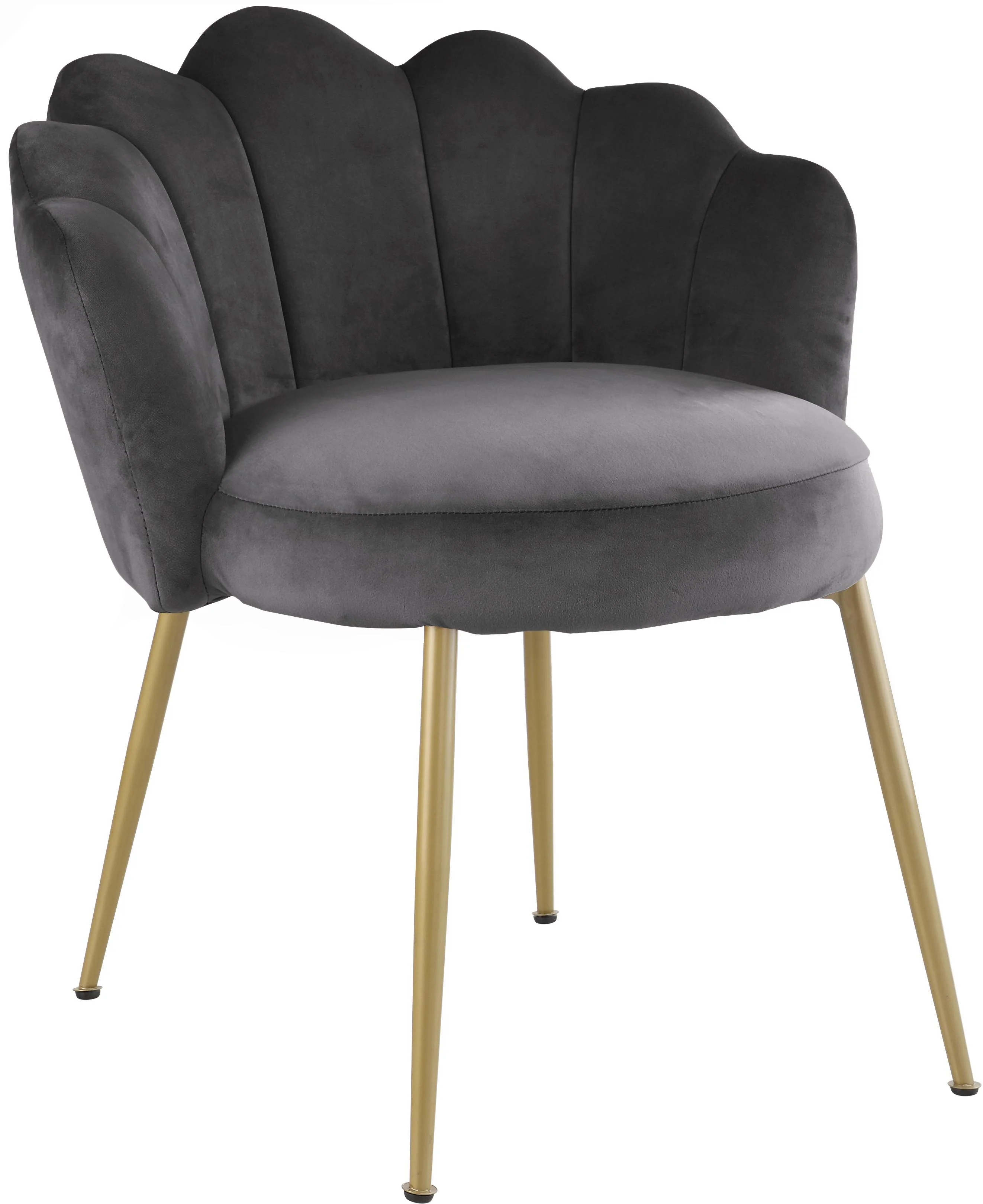 Claire Grey Velvet Dining Chair - Image 2