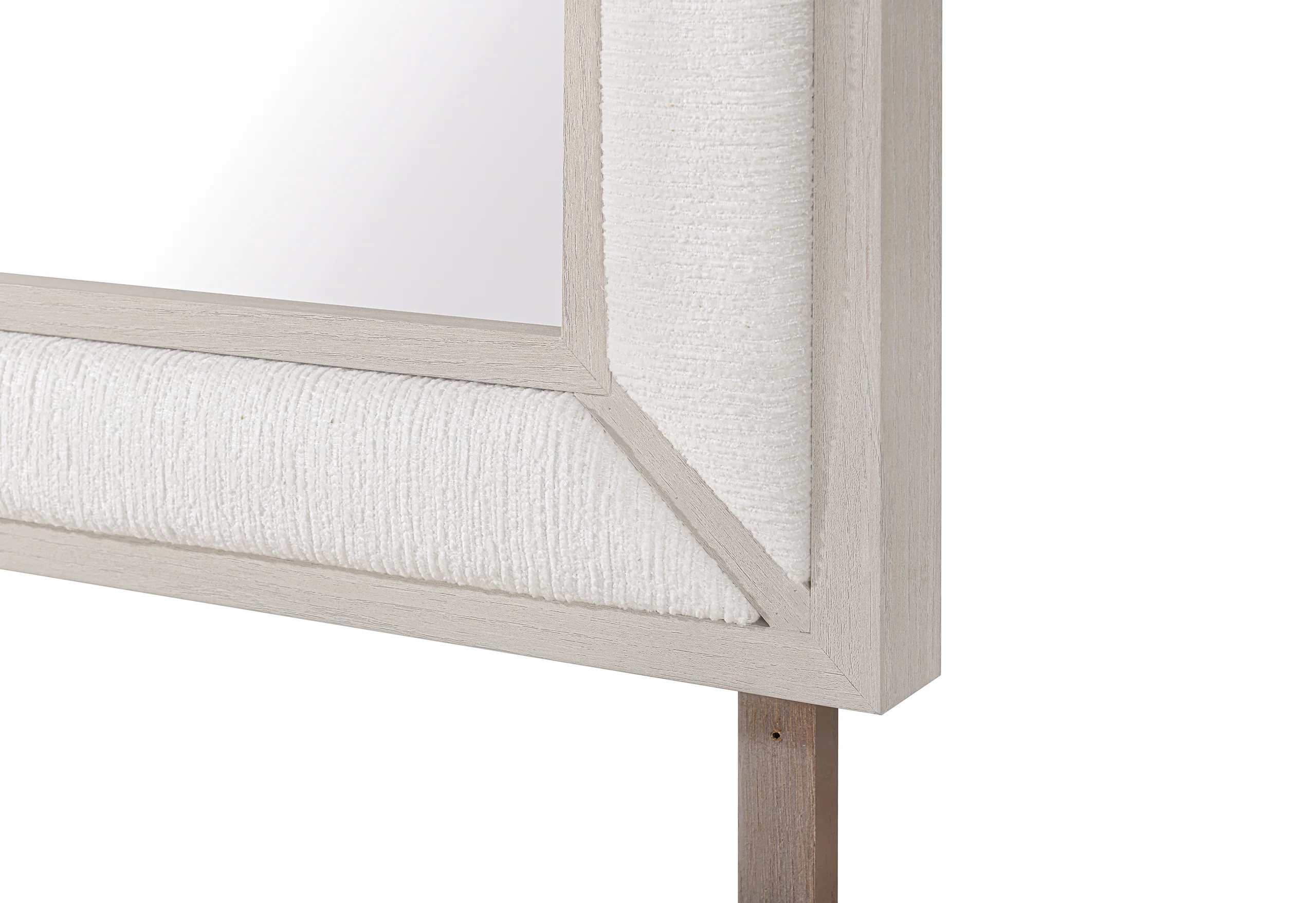 CLARA BEIGE UPHOLSTERED MIRROR - Image 3
