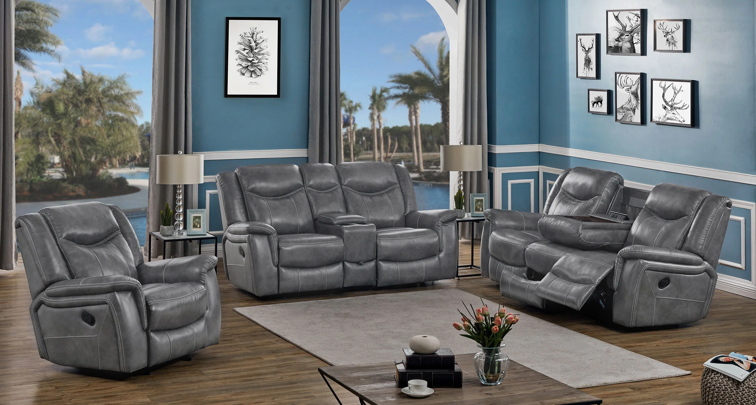 Conrad Reclining Glider Loveseat - Image 15