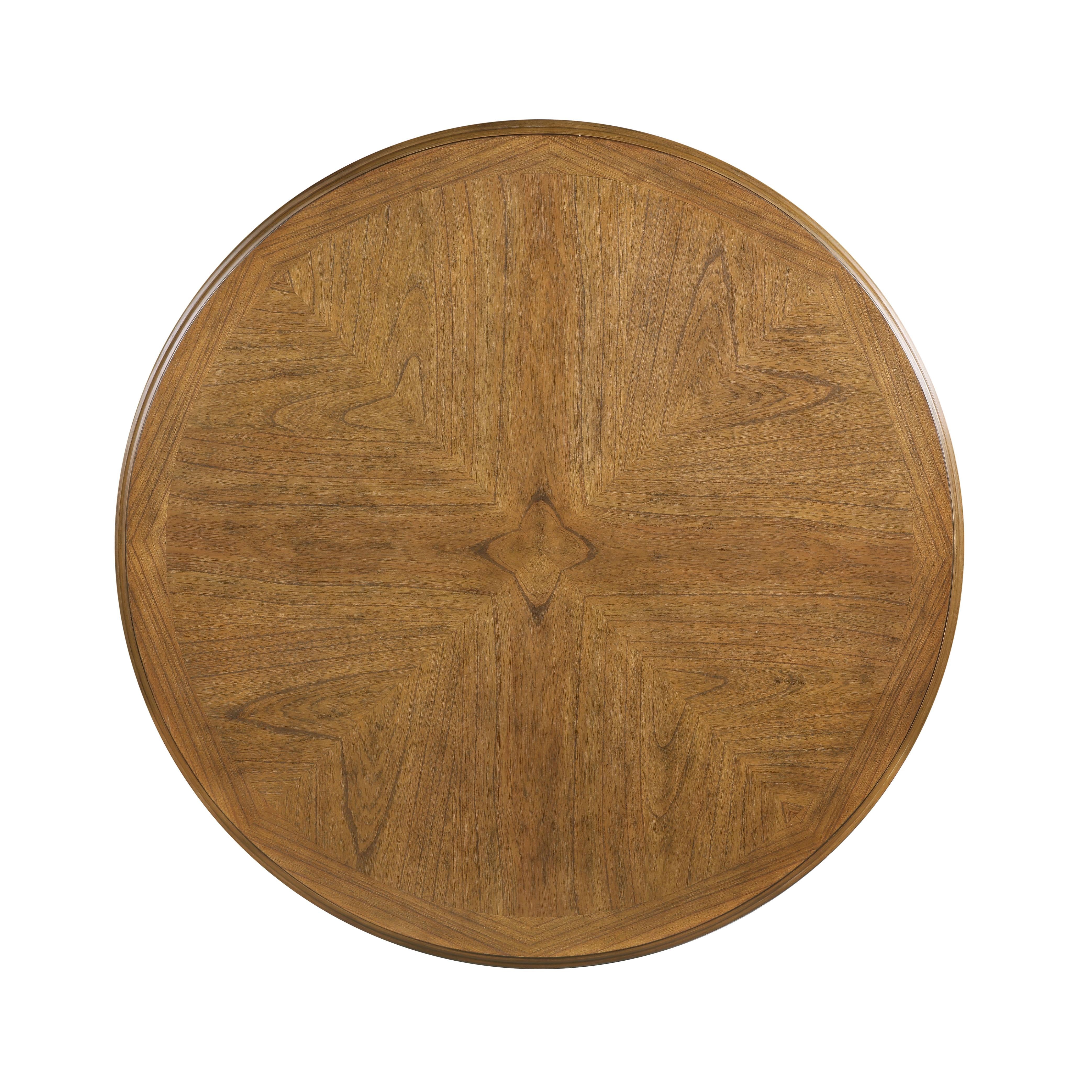 CORI ROUND DINING 5 PC SET-BISQUE/BROWN - Image 5