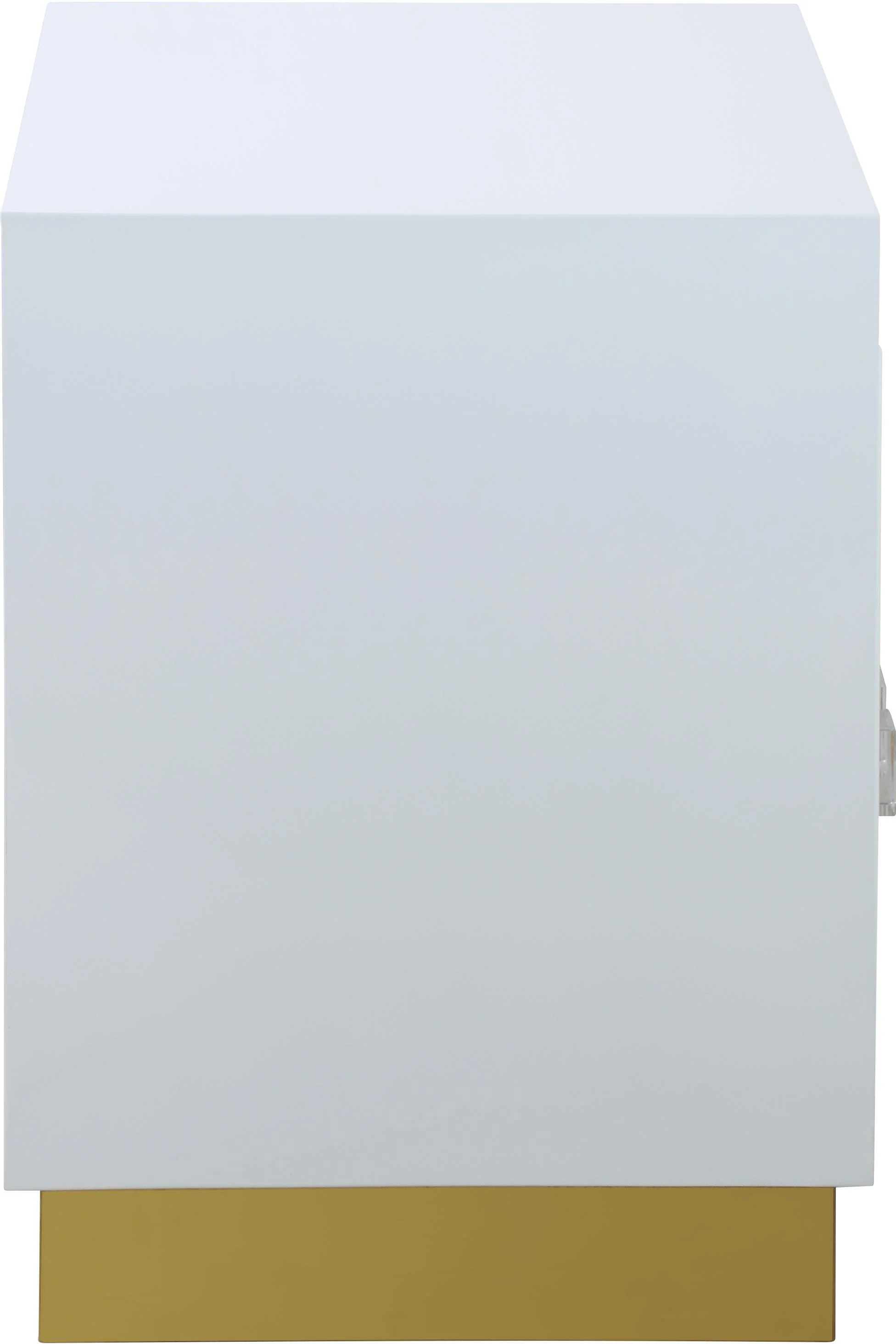 Cosmopolitan White Lacquer Side Table - Image 6