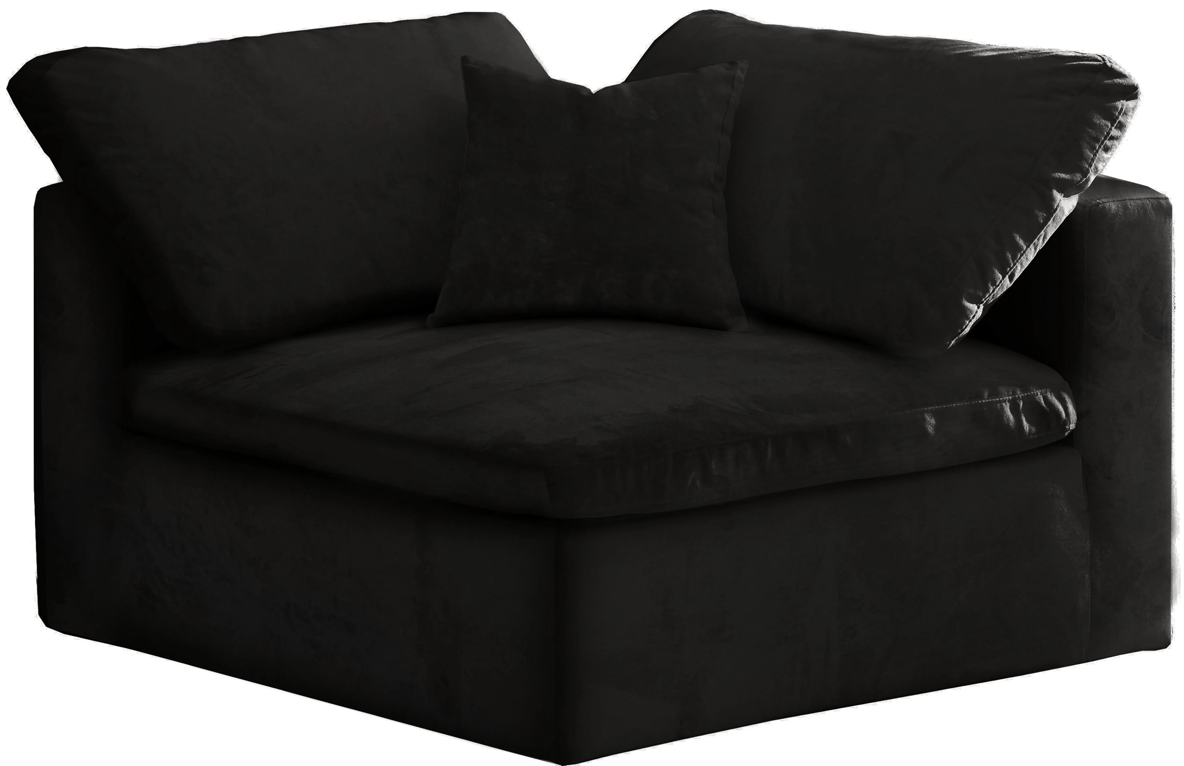 Cozy Black Velvet Chair - Image 6