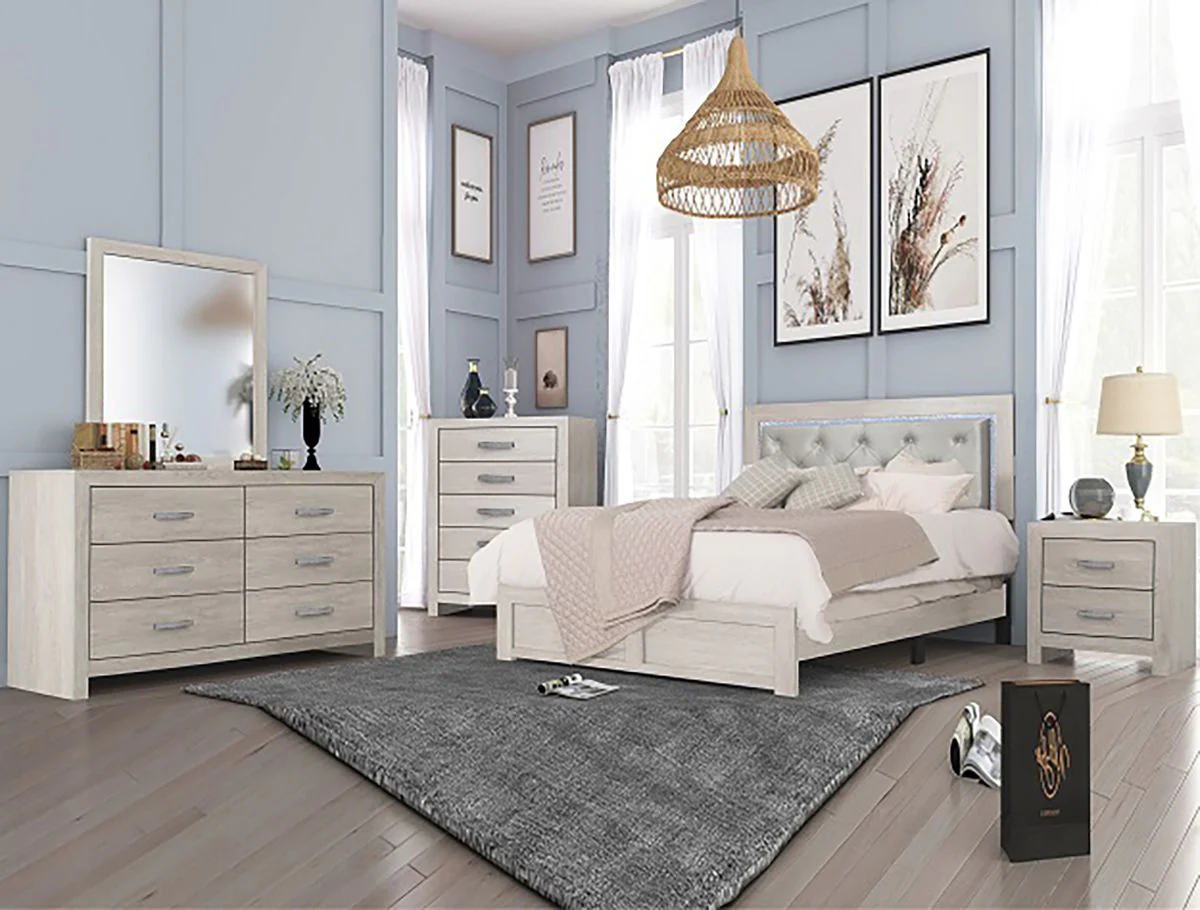 Jaylen 2 Drawer Nightstand in Gray - Image 4