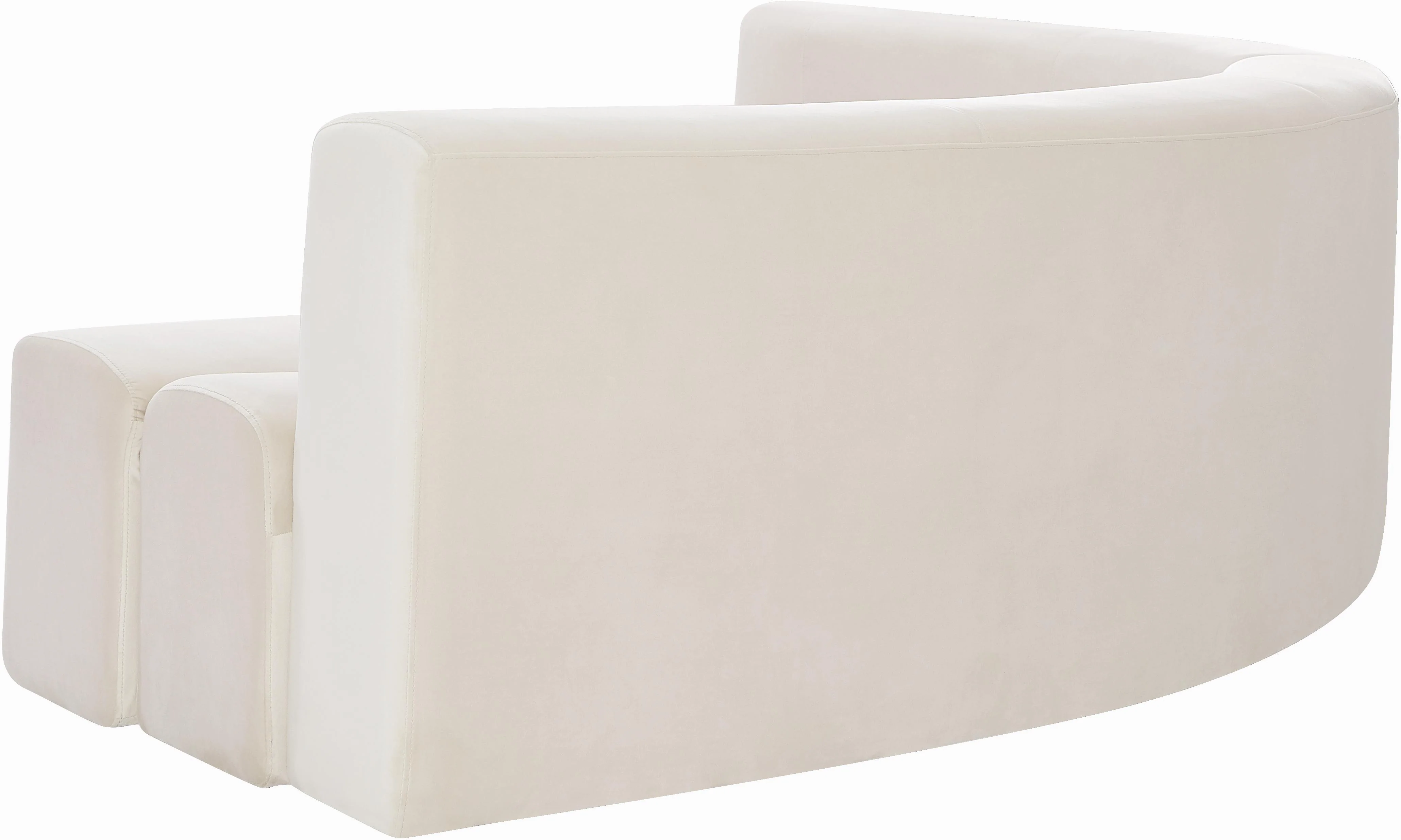 Curl Cream Velvet 2pc. Sectional - Image 7