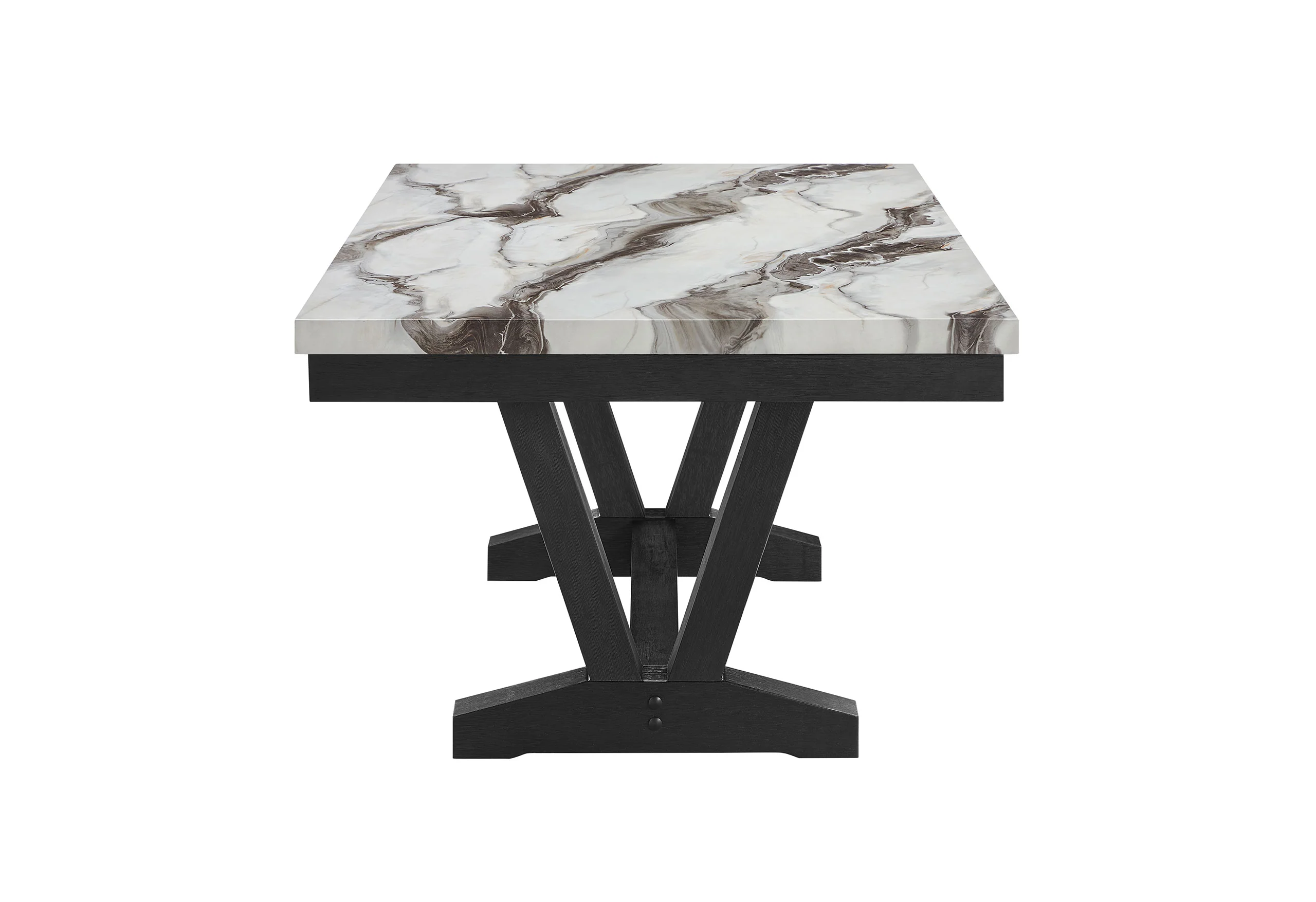 D1319 BLACK/WHITE DINING TABLE - Image 3