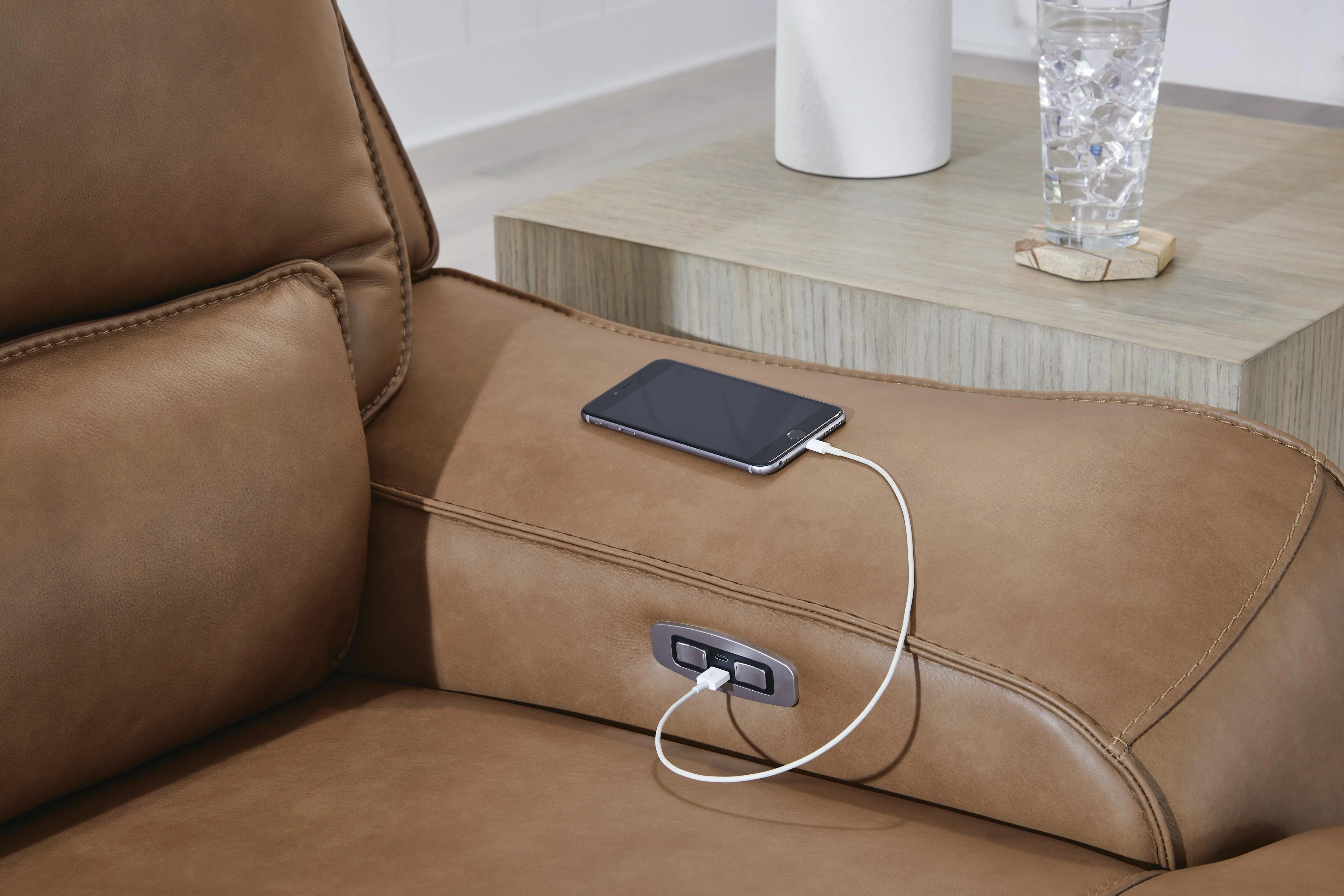 DeepWakes Power Reclining Sectional with Chaise - Image 109