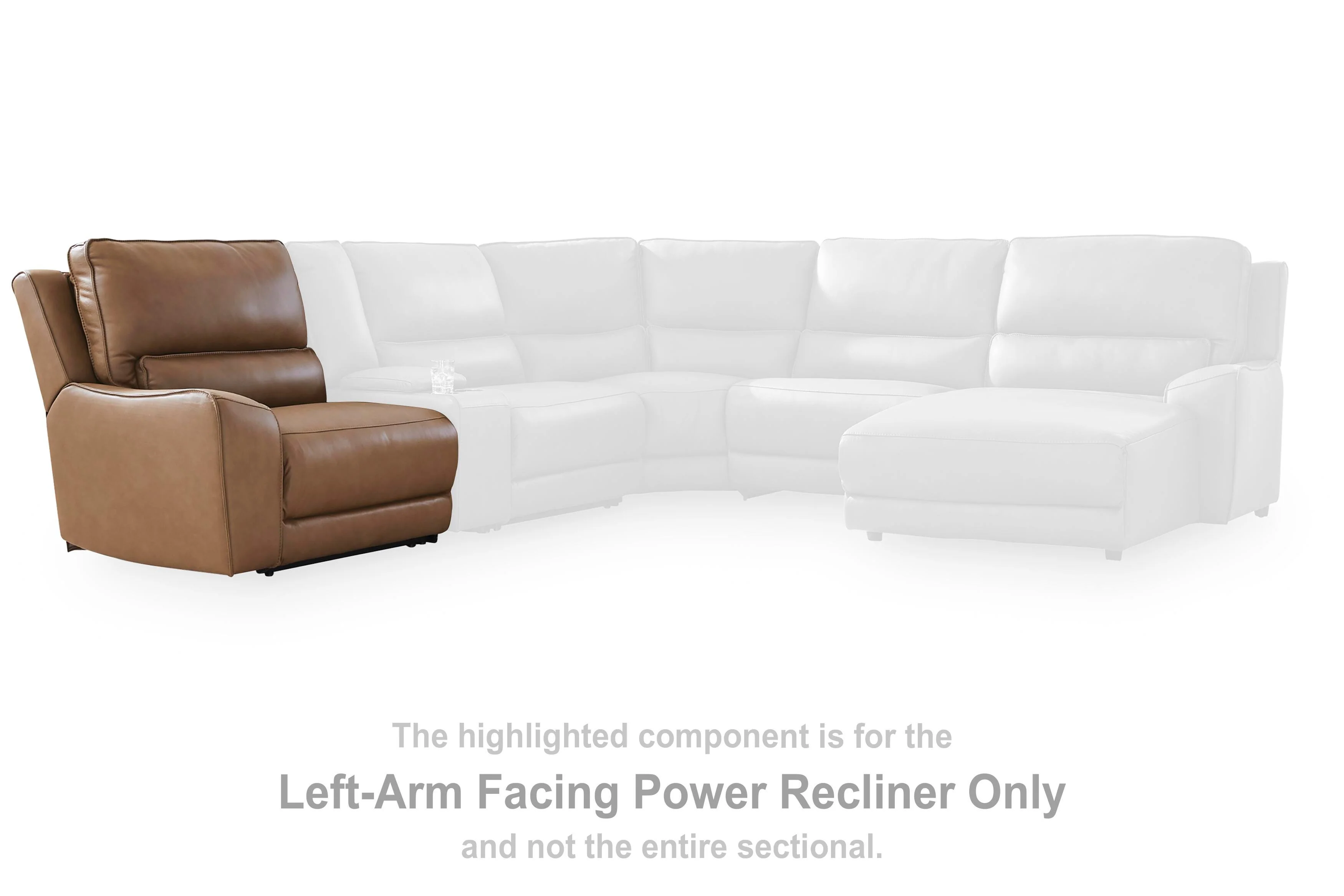 DeepWakes Reclining Sectional with Storage Console - Image 37