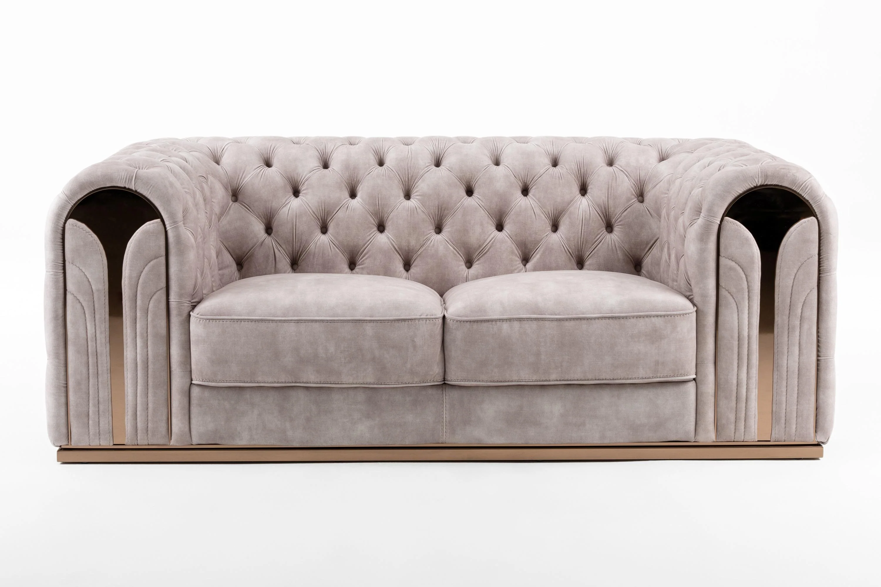 Divani Casa Dosie Transitional Loveseat