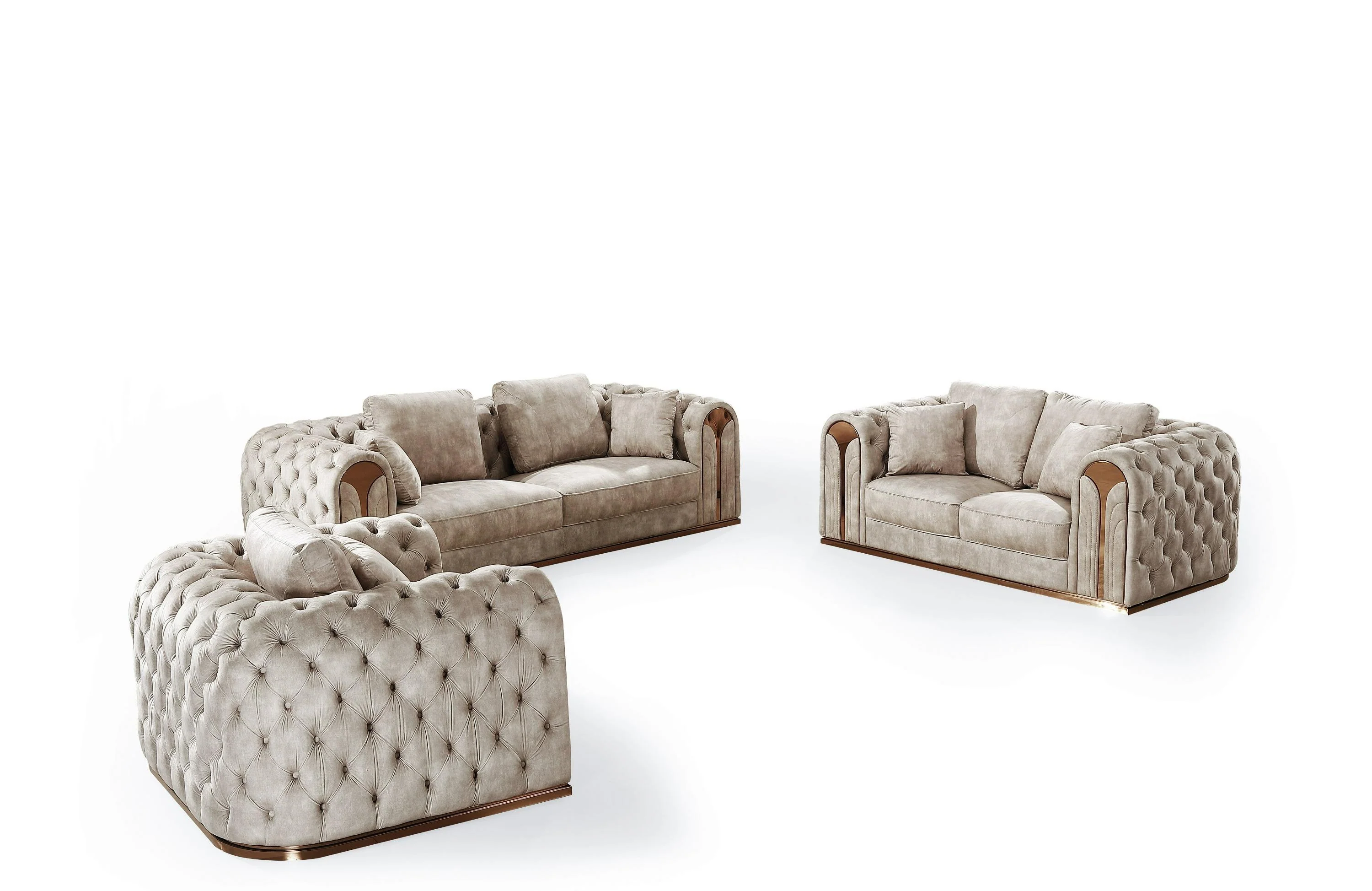 Divani Casa Dosie Transitional Sofa Set - Image 2