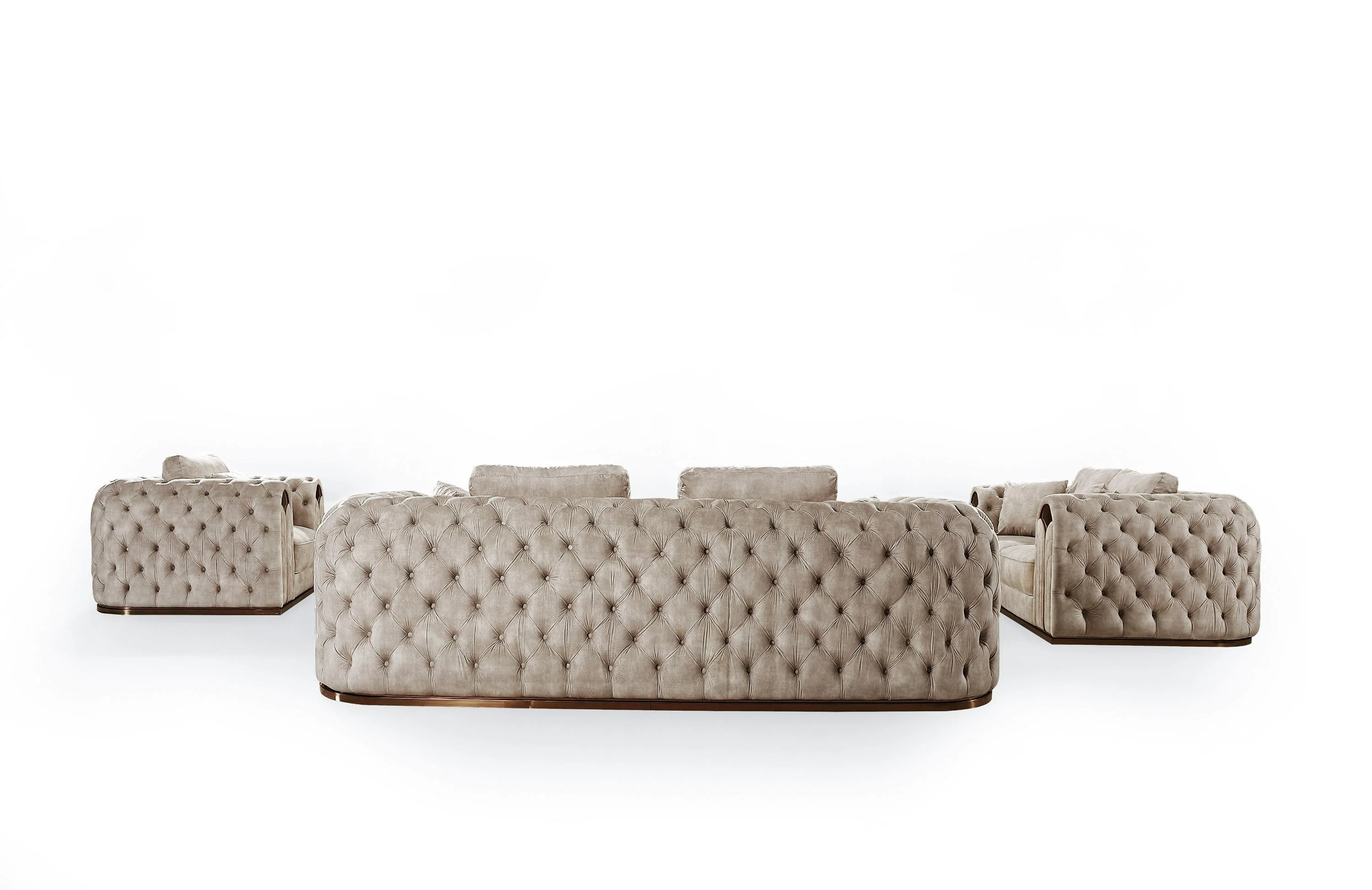 Divani Casa Dosie Transitional Sofa Set - Image 3