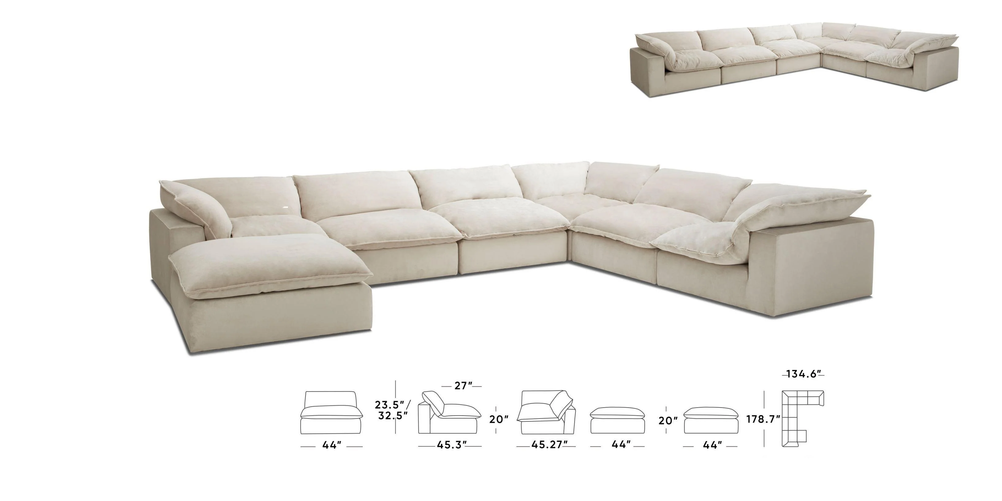 Divani Casa Garman Modern Sectional Sofa