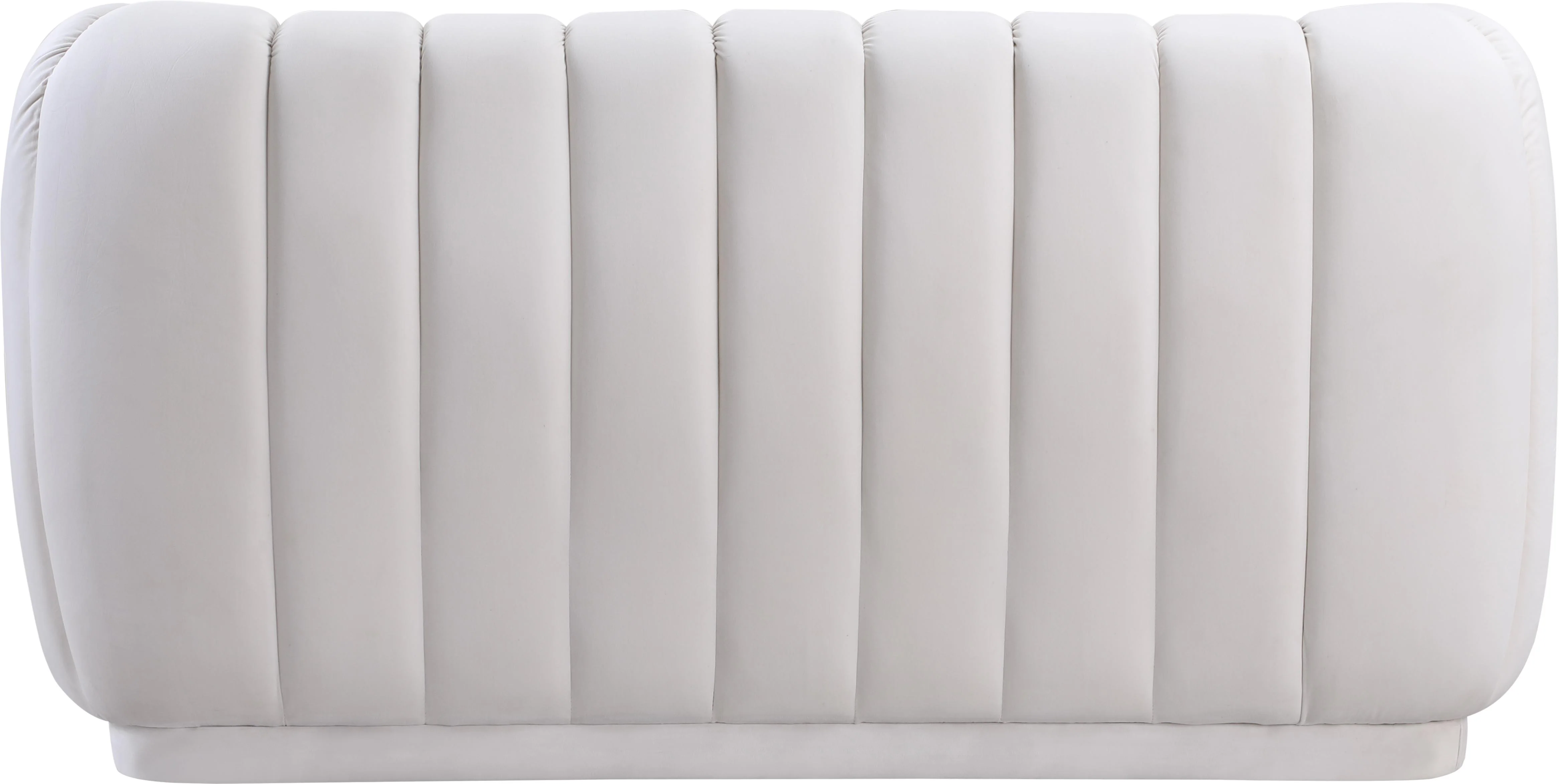 Dixie Cream Velvet Loveseat - Image 2