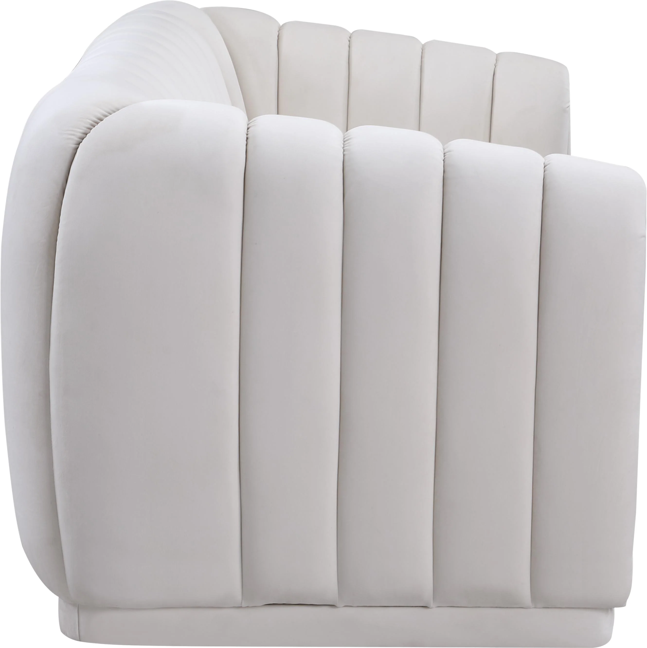 Dixie Cream Velvet Sofa - Image 3