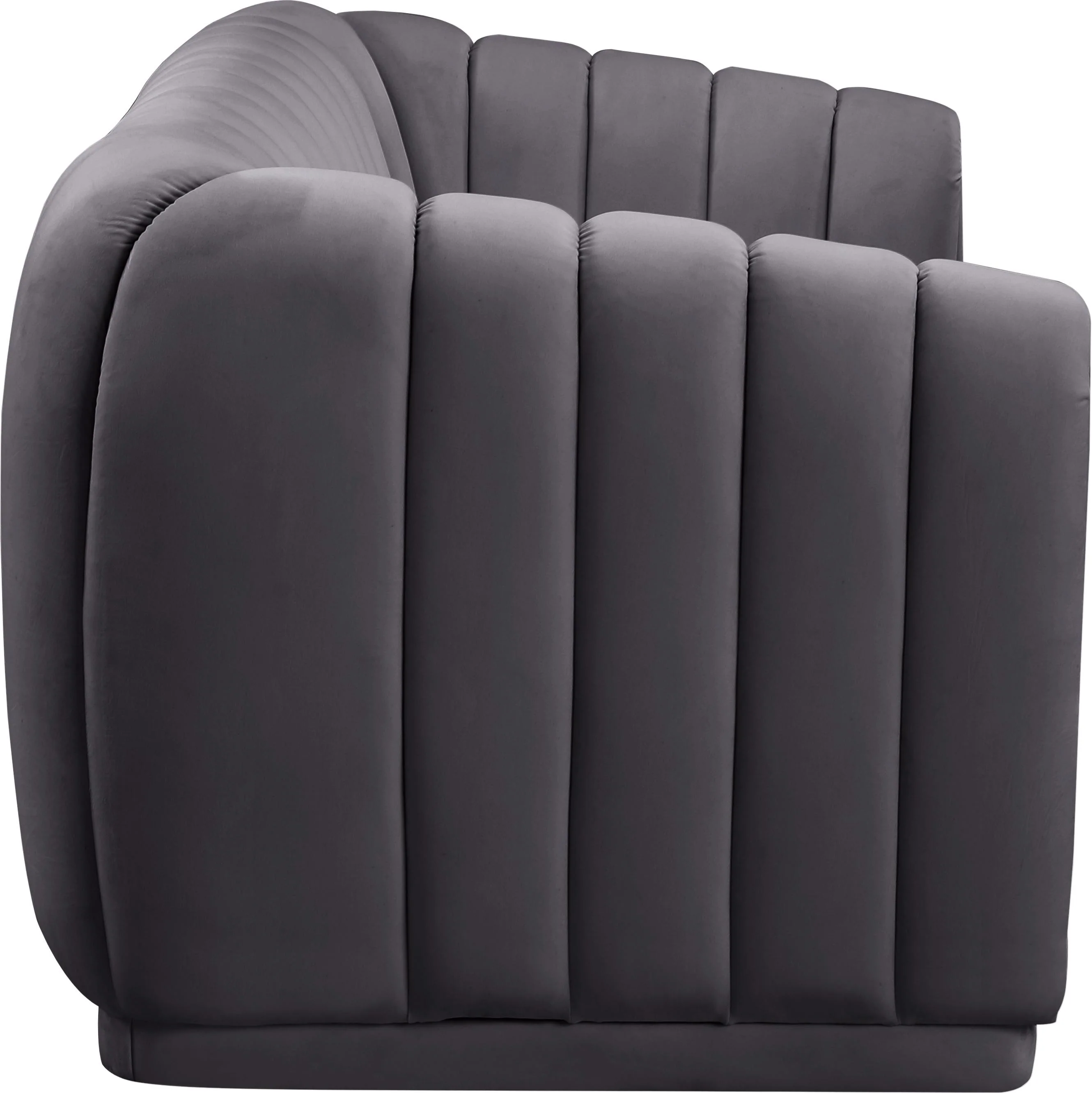 Dixie Grey Velvet Sofa - Image 3