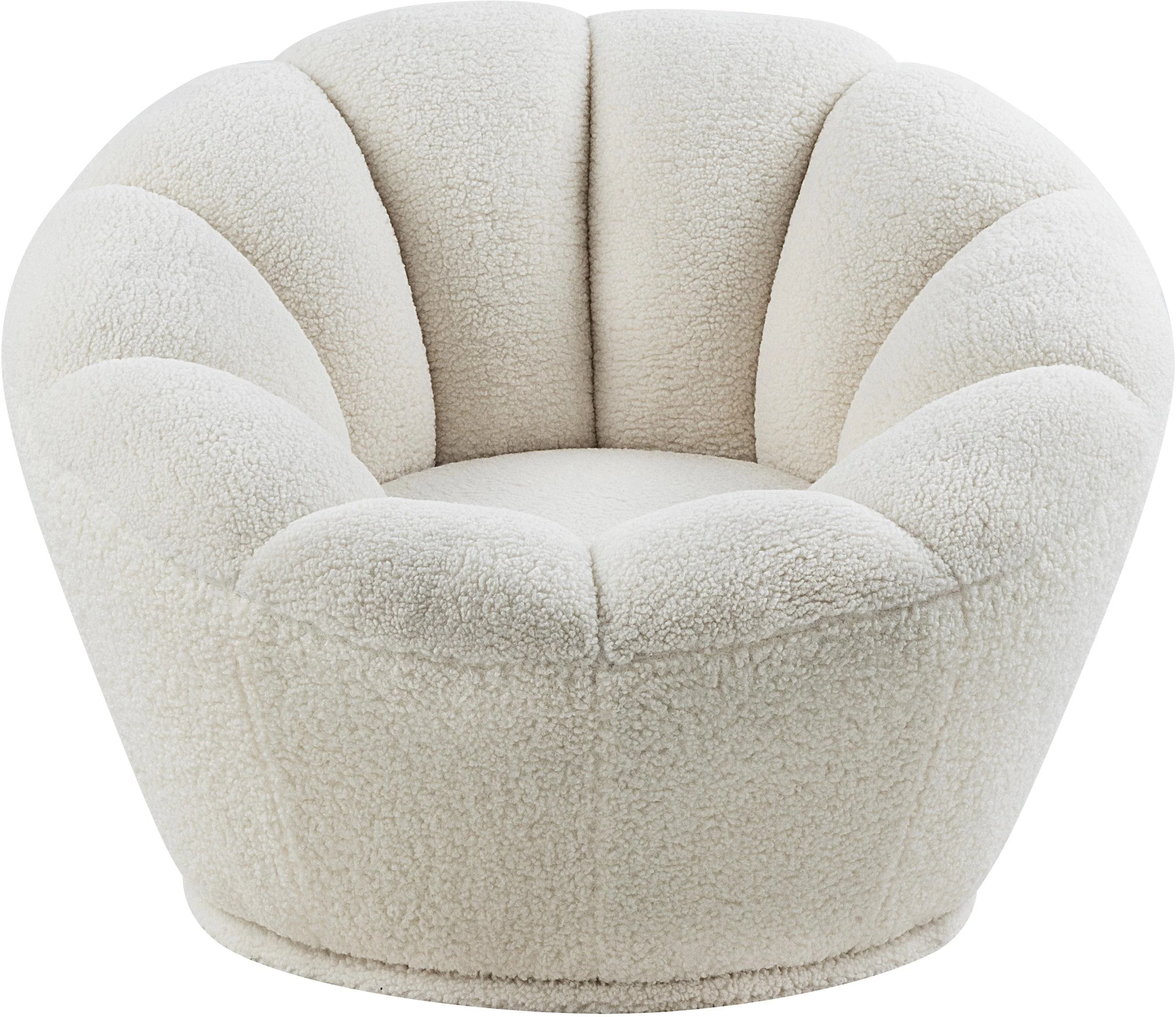 Dream White Faux Sheepskin Fur Accent Chair - Image 4