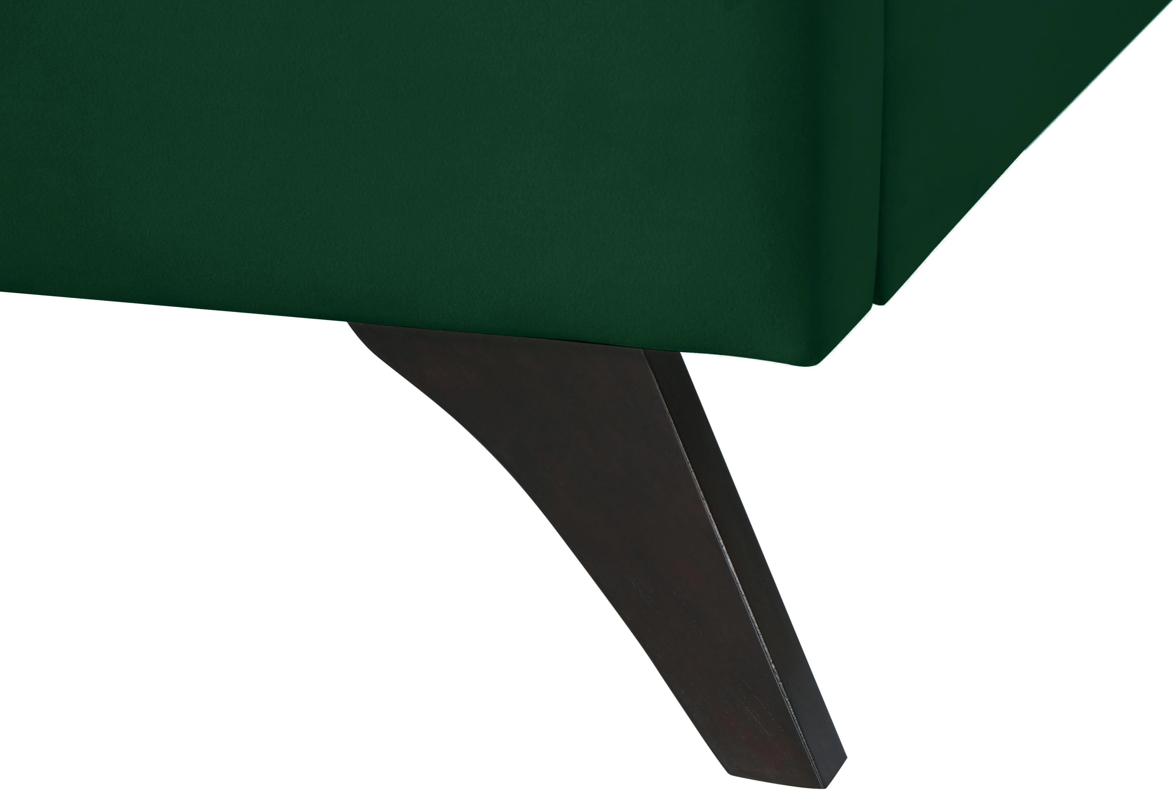 Elly Green Velvet Queen Bed - Image 4