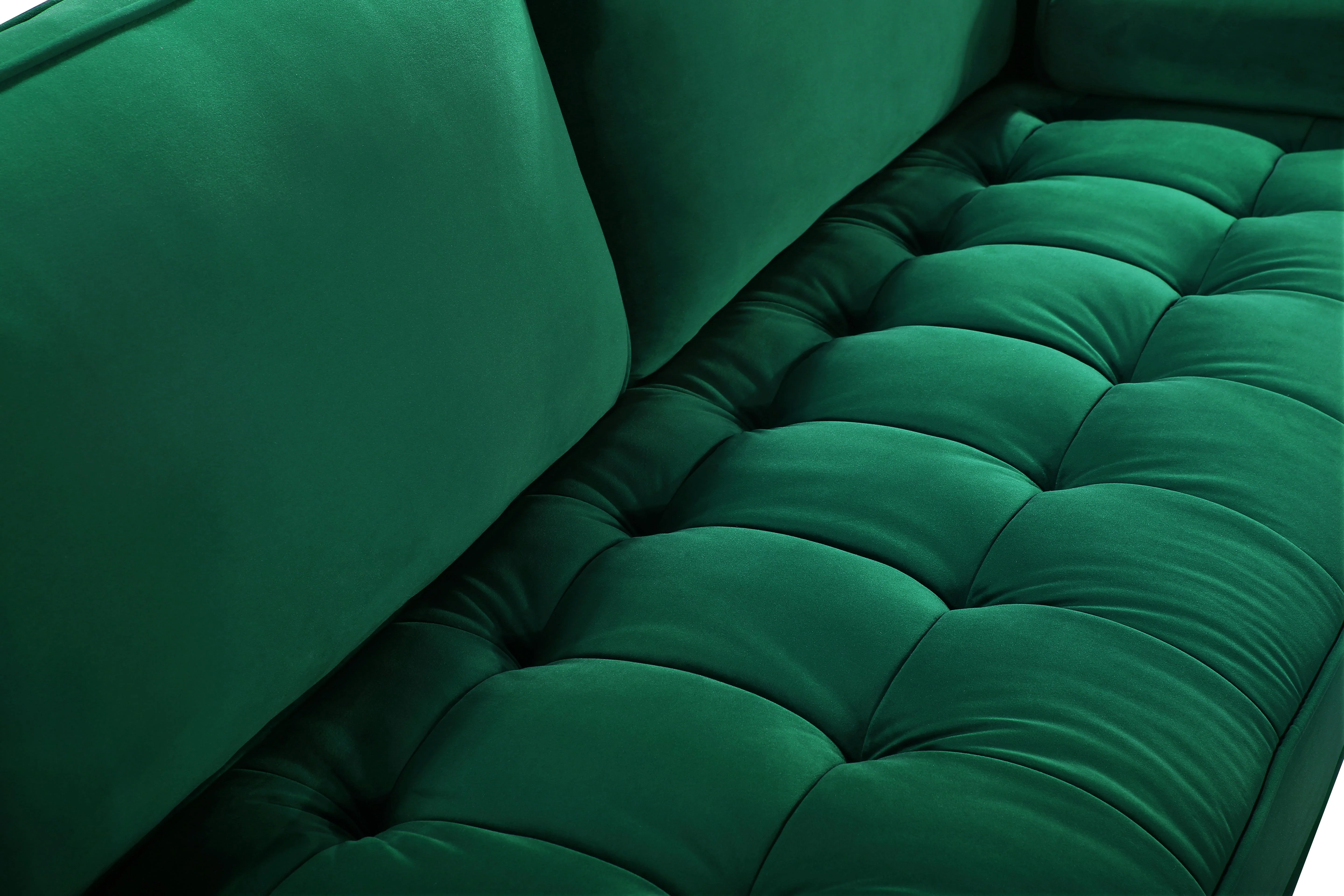 Emily Green Velvet Chair - Image 3