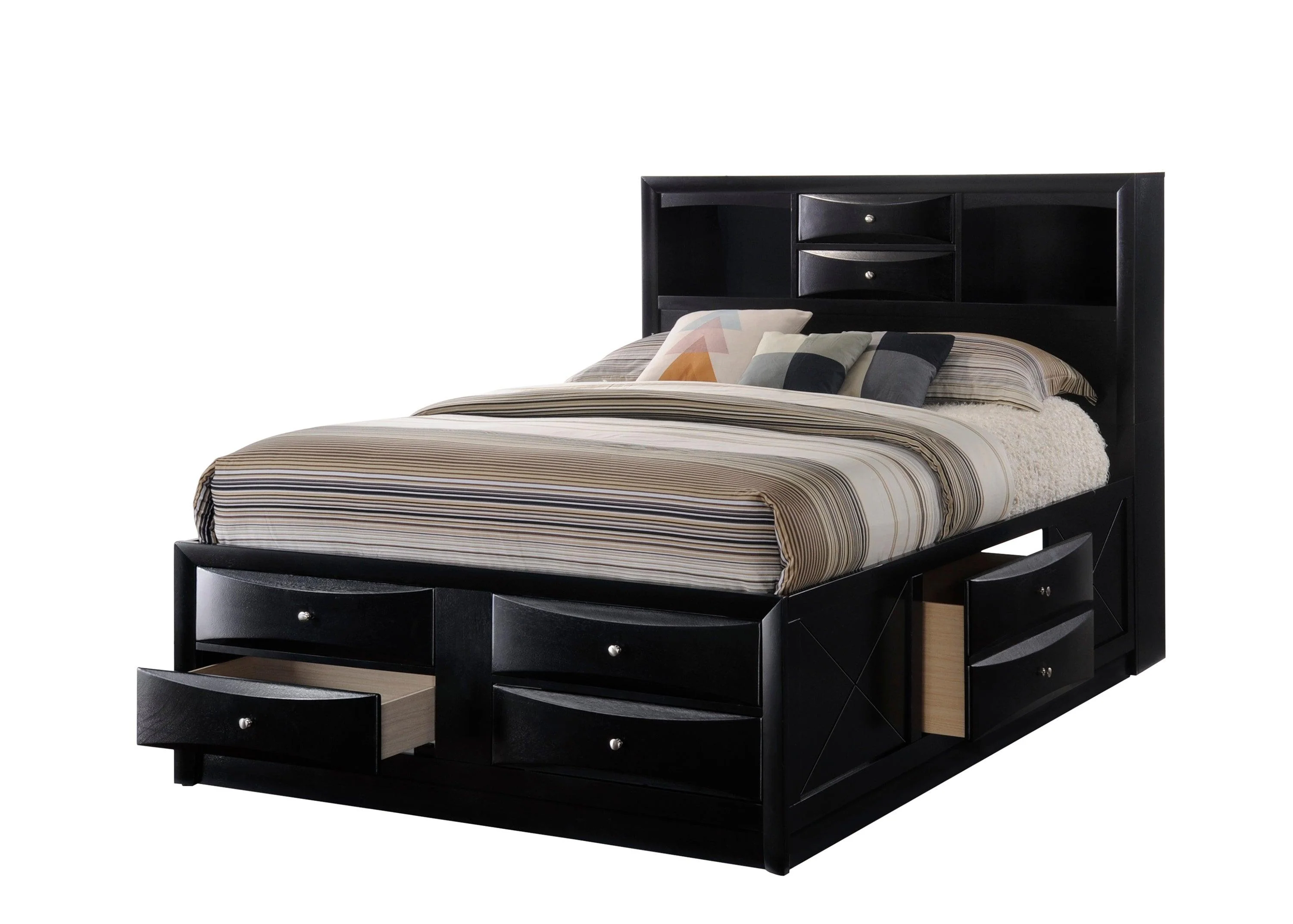 Emily Queen Captains Bed Panel Bed
