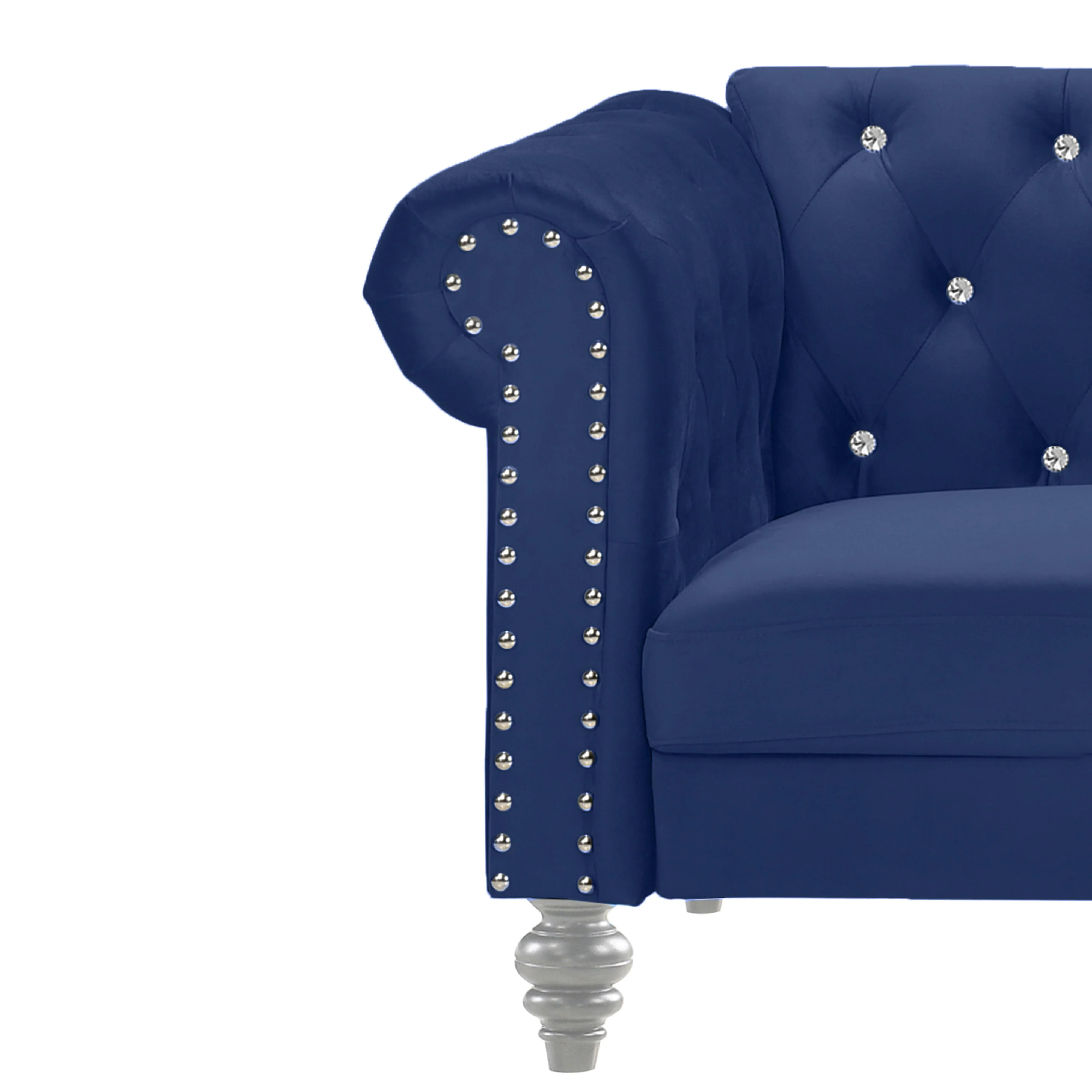 EMMA CRYSTAL CHAIR-ROYAL BLUE - Image 5