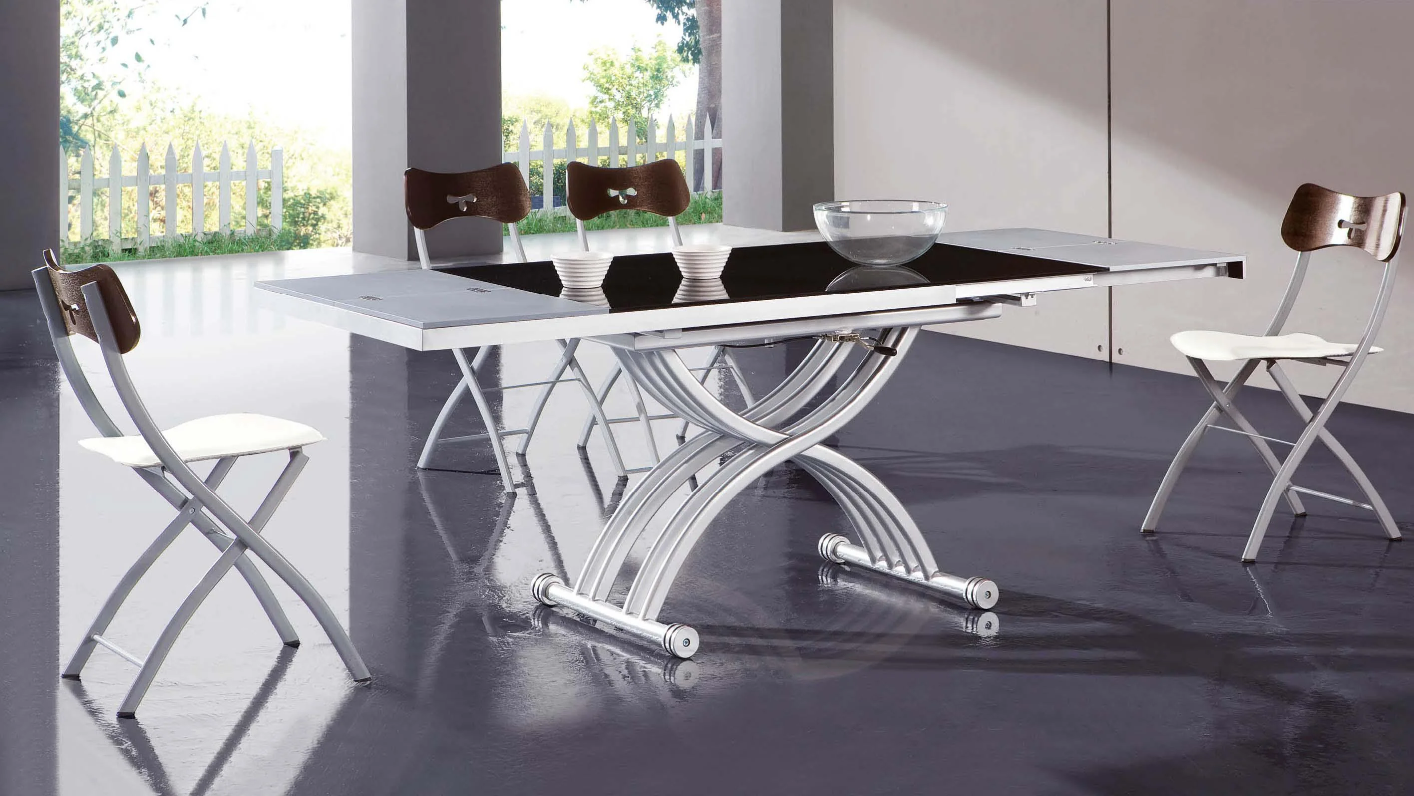ESF Furniture 3147 Chair in Wenge White (Set of 4) - Image 4