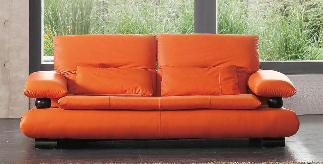 ESF Furniture 410 Sofa in Flare Orange - Image 2