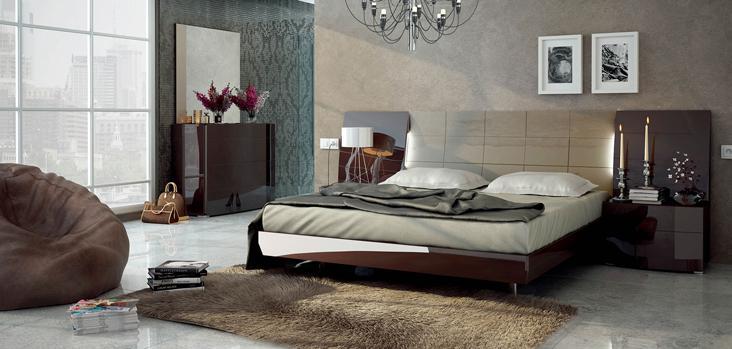 ESF Furniture Barcelona King Platform with Storage Bed in Dark Brown - Image 3