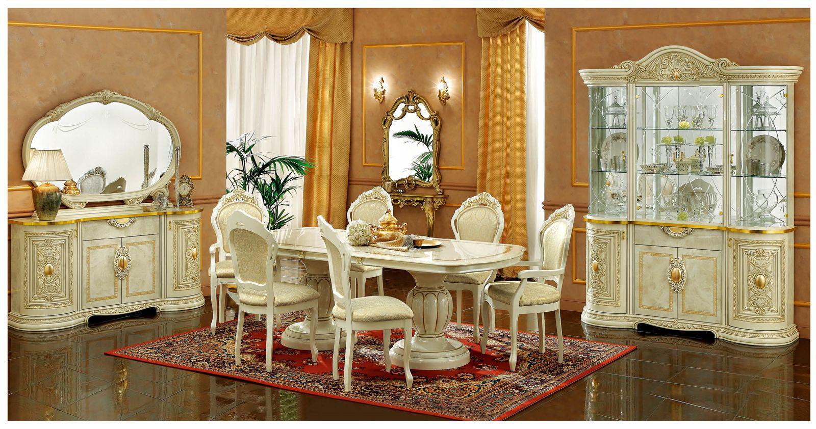ESF Furniture Leonardo Arm Chair in Ivory (Set of 2) - Image 3