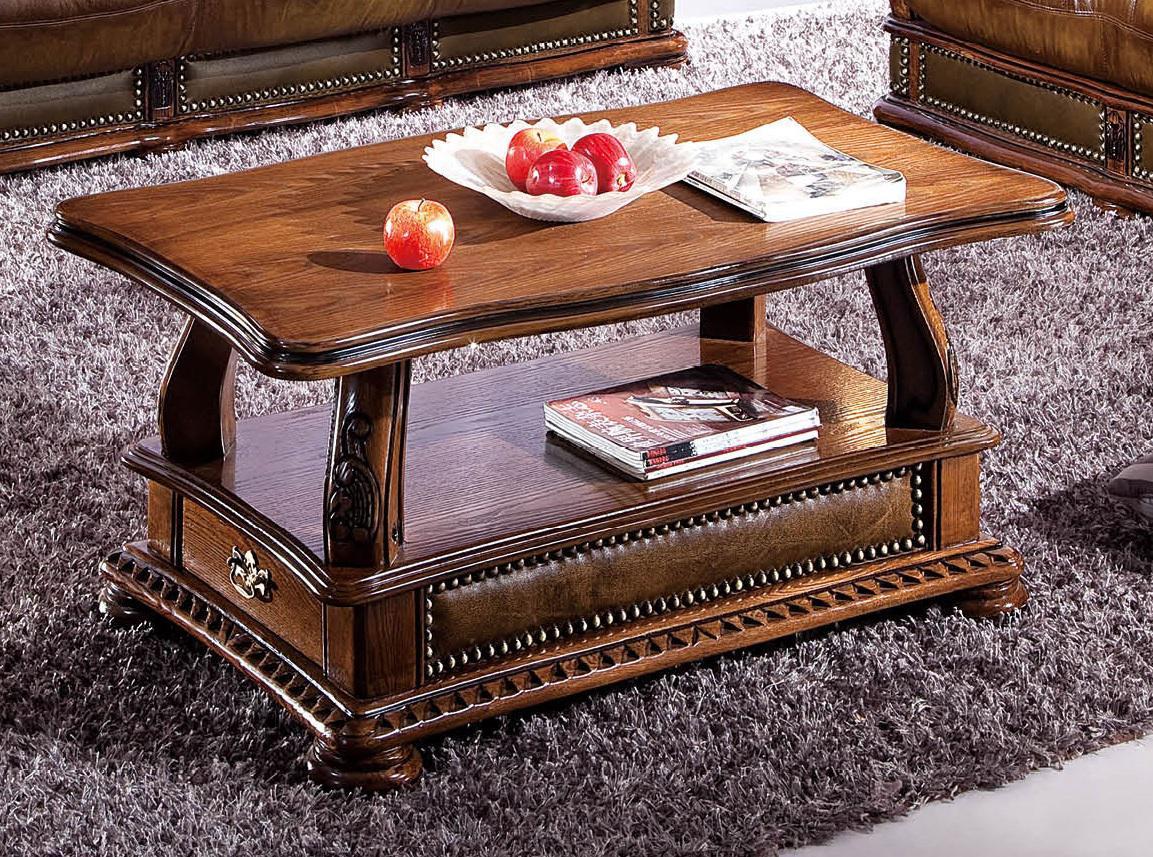 ESF Furniture Oakman Coffee Table in Rich Brown - Image 2