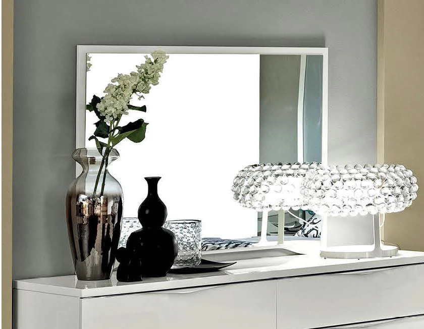 ESF Furniture Onda Mirror in White - Image 2