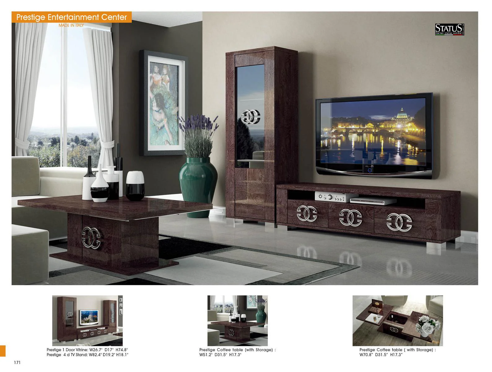 ESF Furniture Prestige TV Stand in Wenge - Image 3