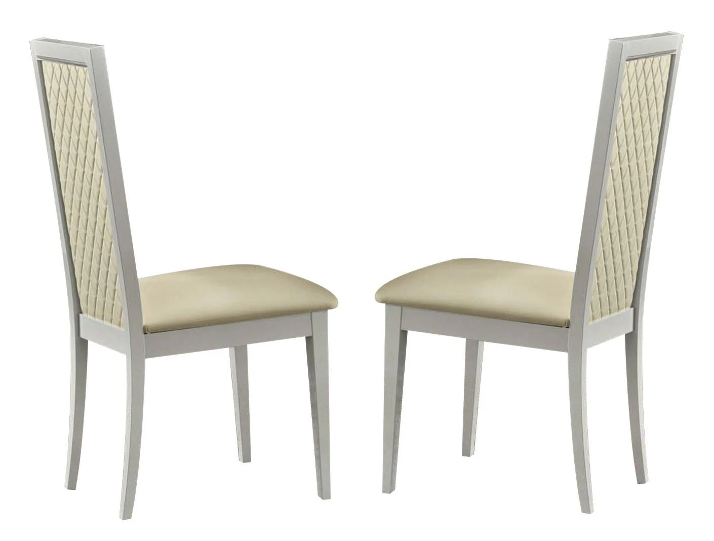 ESF Furniture Roma Side Chair in White (Set of 2)
