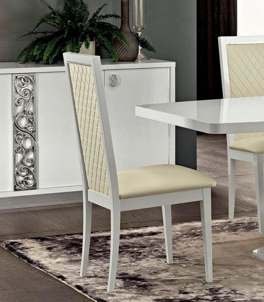 ESF Furniture Roma Side Chair in White (Set of 2) - Image 2