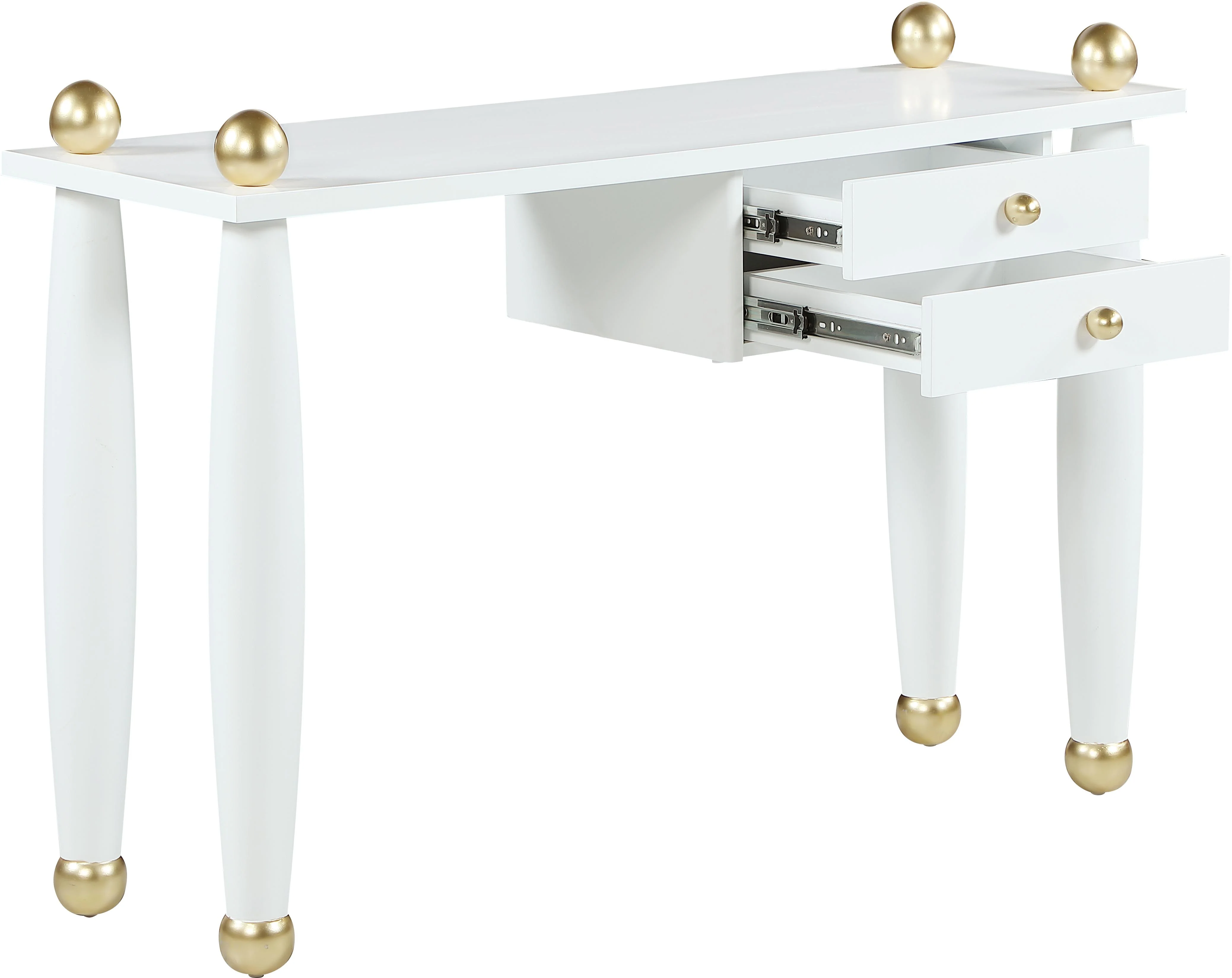 Etro White / Gold Desk/Console - Image 3