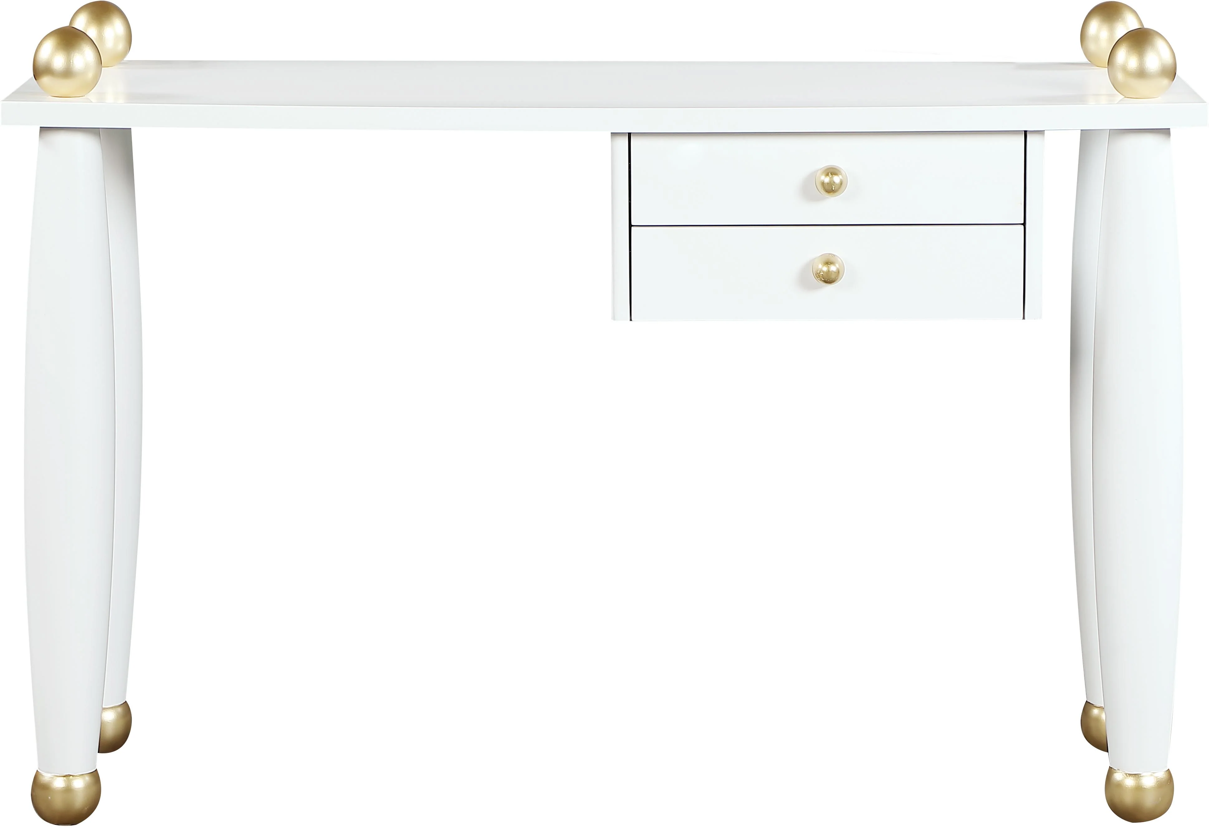 Etro White / Gold Desk/Console - Image 6