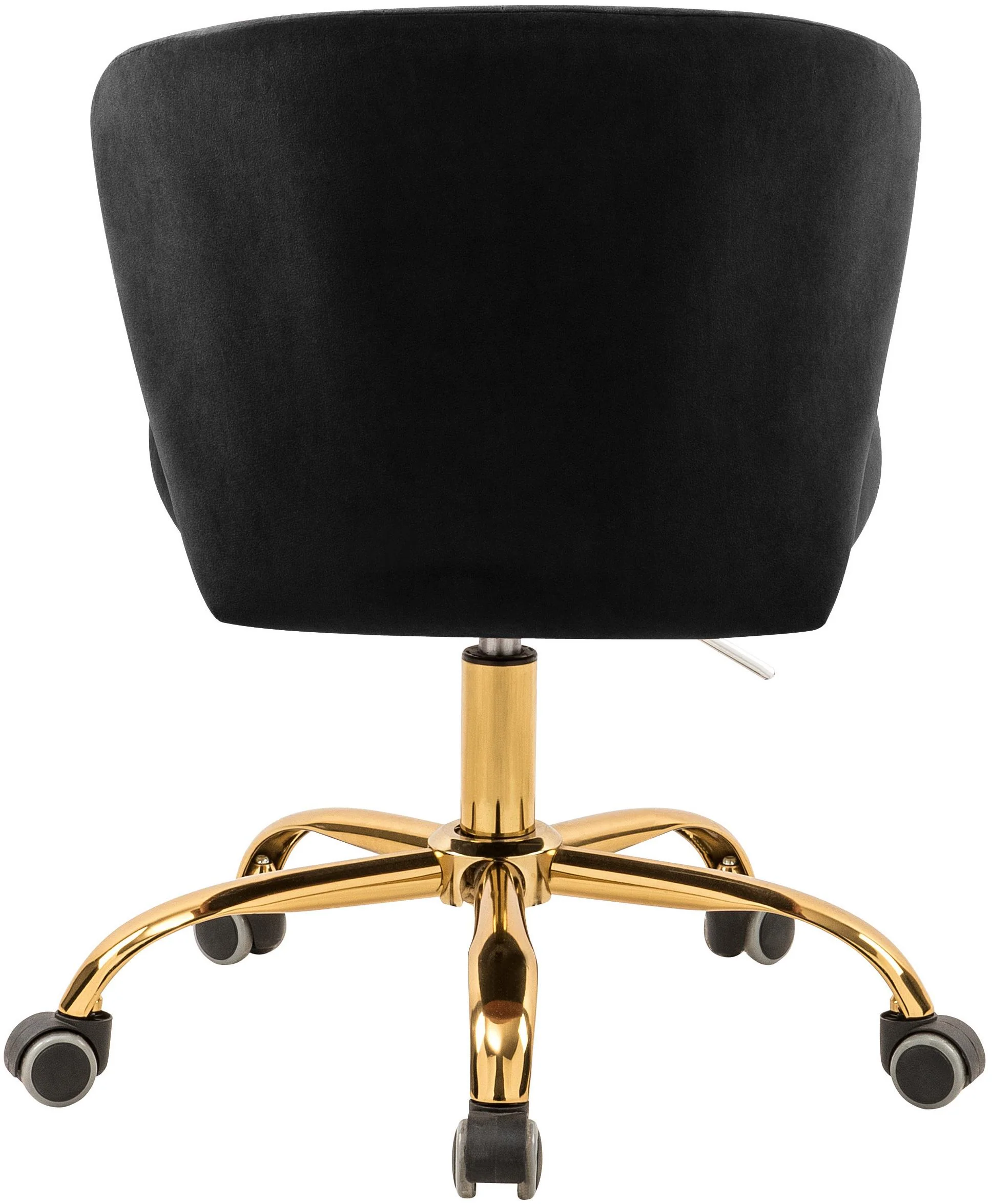 Finley Black Velvet Office Chair - Image 3