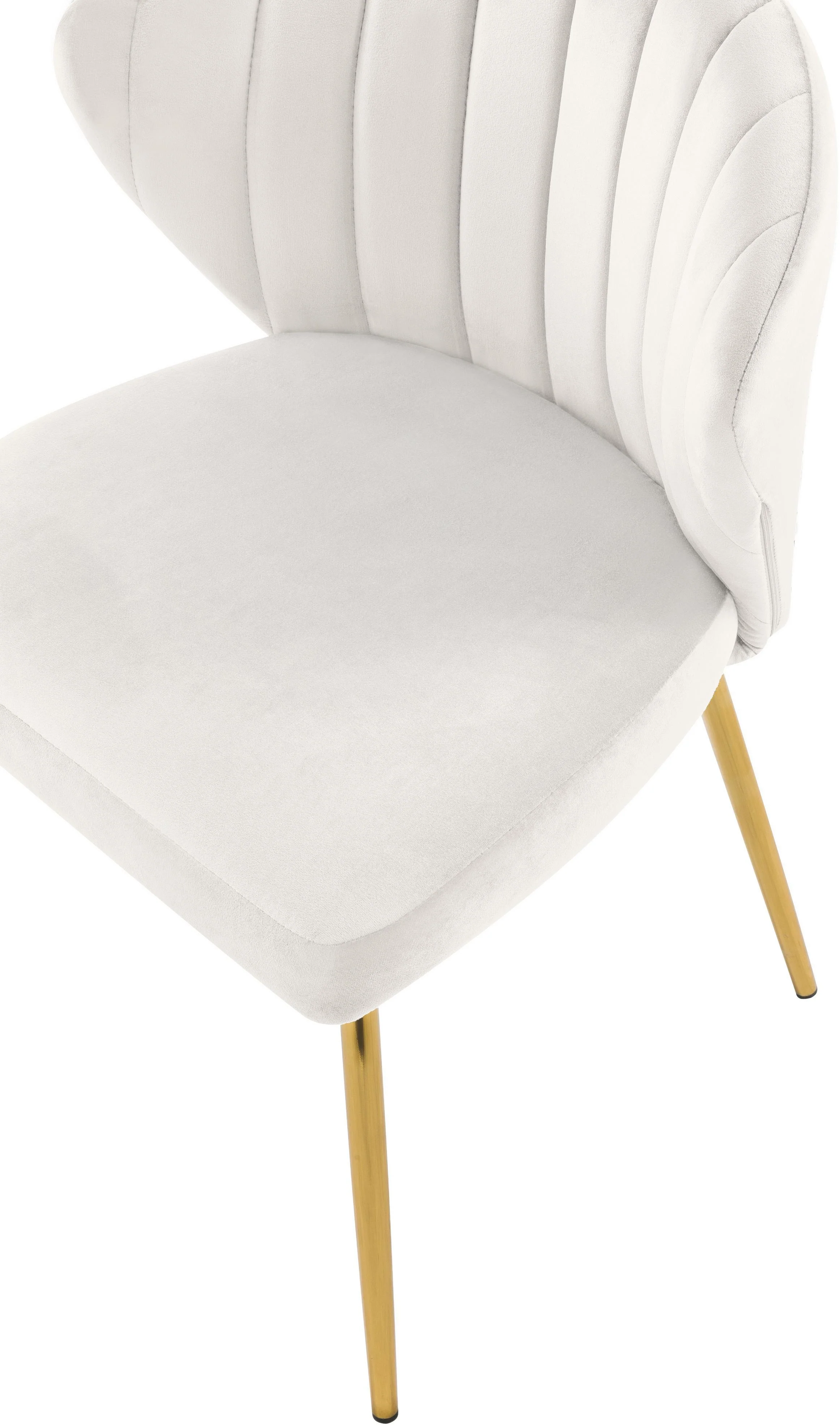 Finley Cream Velvet Dining Chair - Image 6