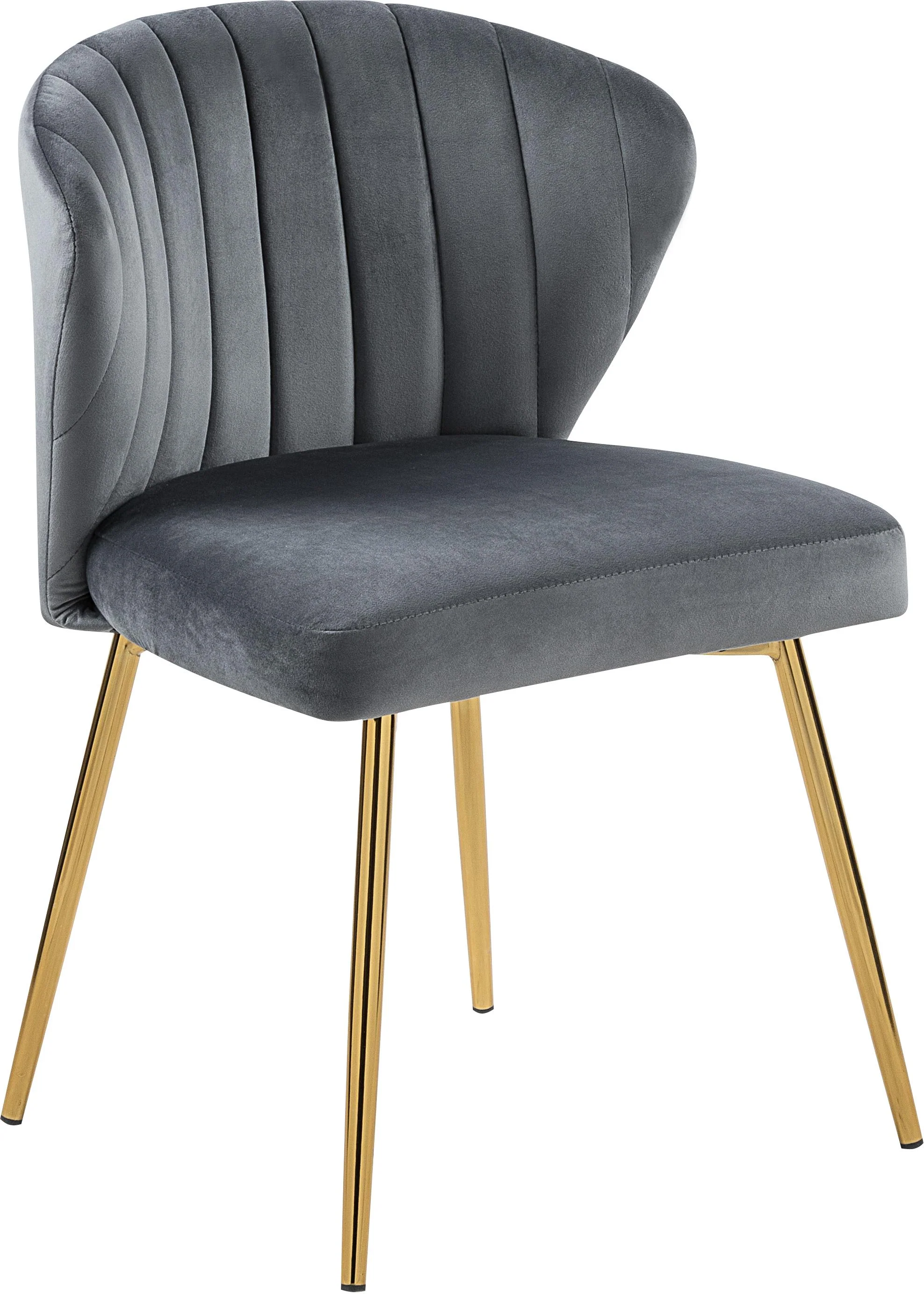 Finley Grey Velvet Dining Chair - Image 4