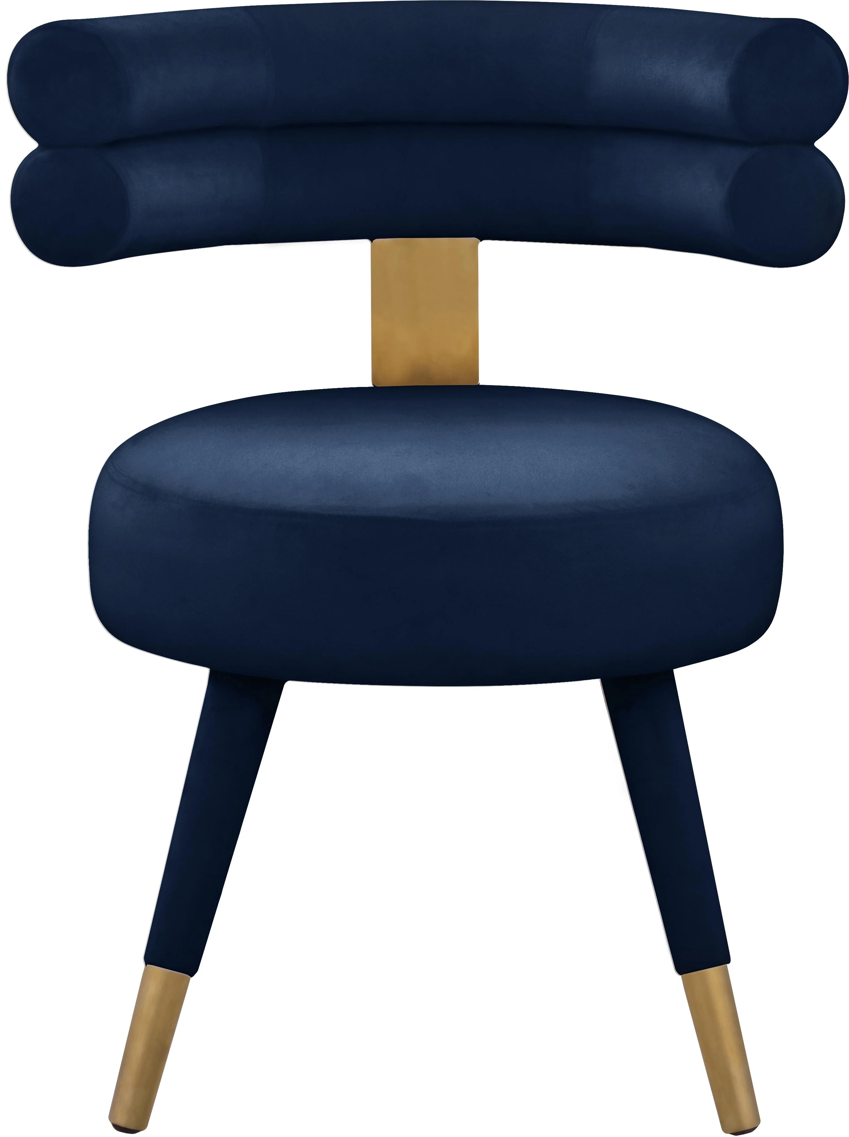 Fitzroy Navy Velvet Dining Chair - Image 3