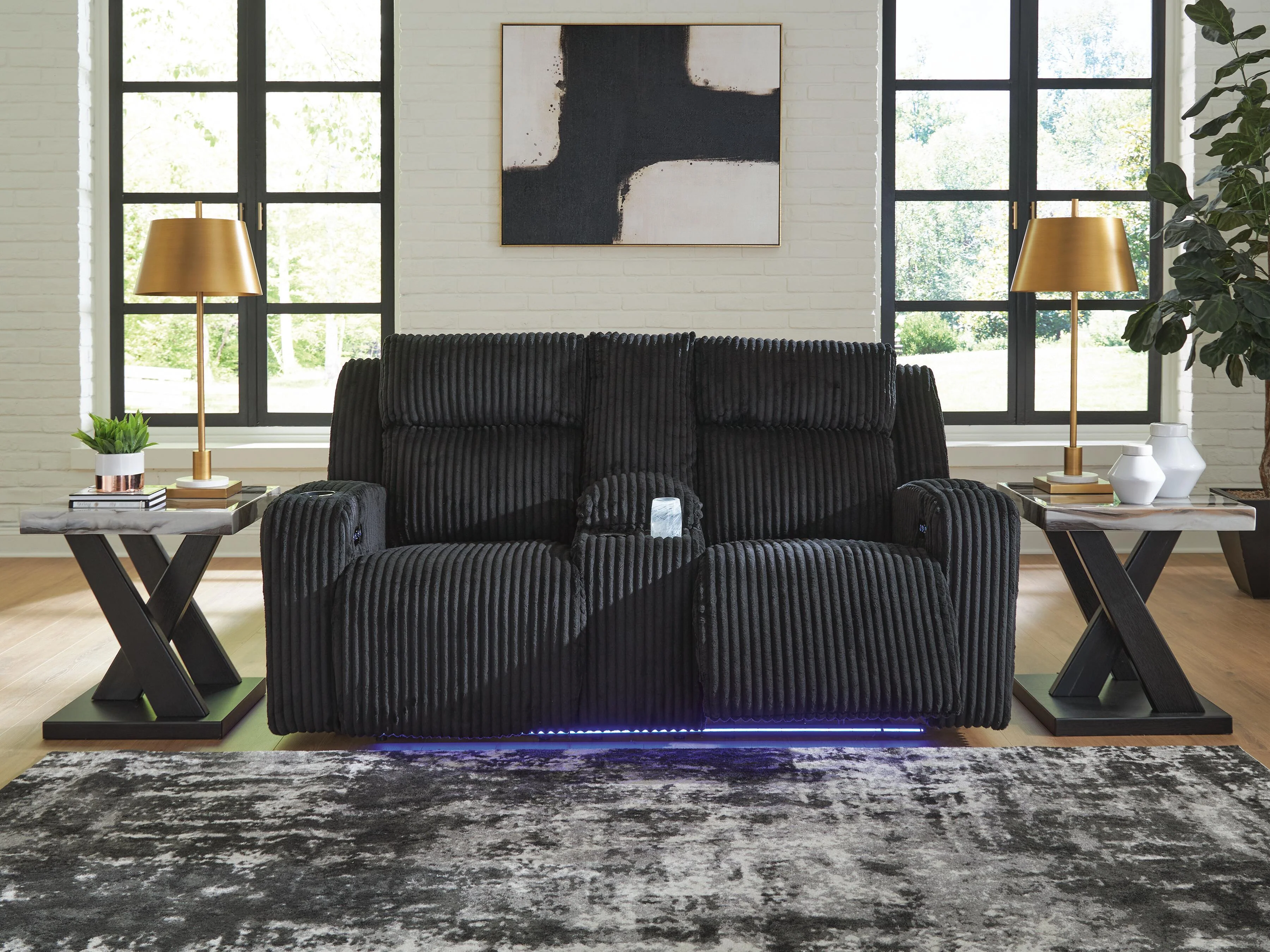 Forest Lake Power Reclining Loveseat with Console - Image 16