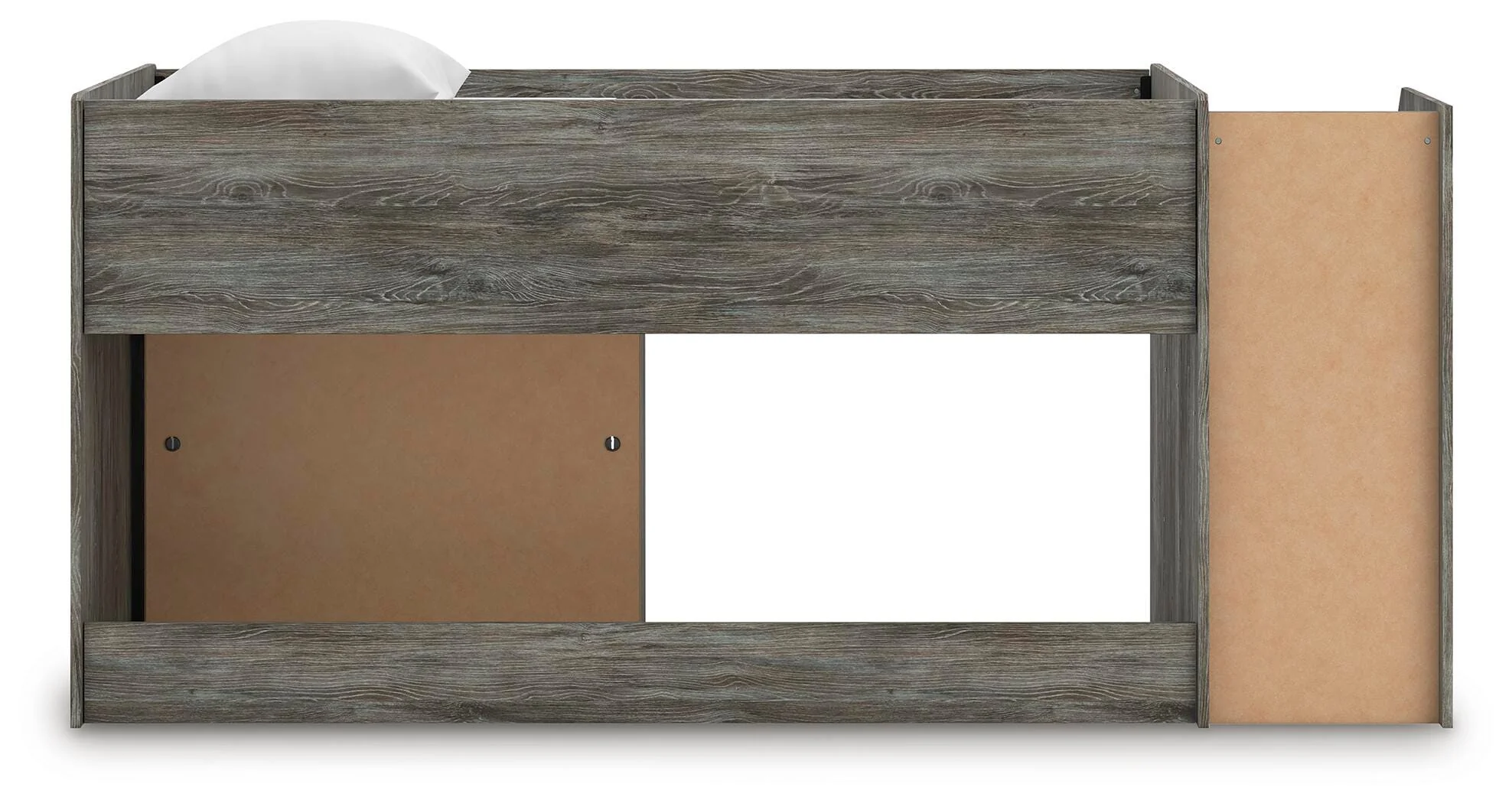 Frandern Loft Bed with Bookcase Storage - Image 11