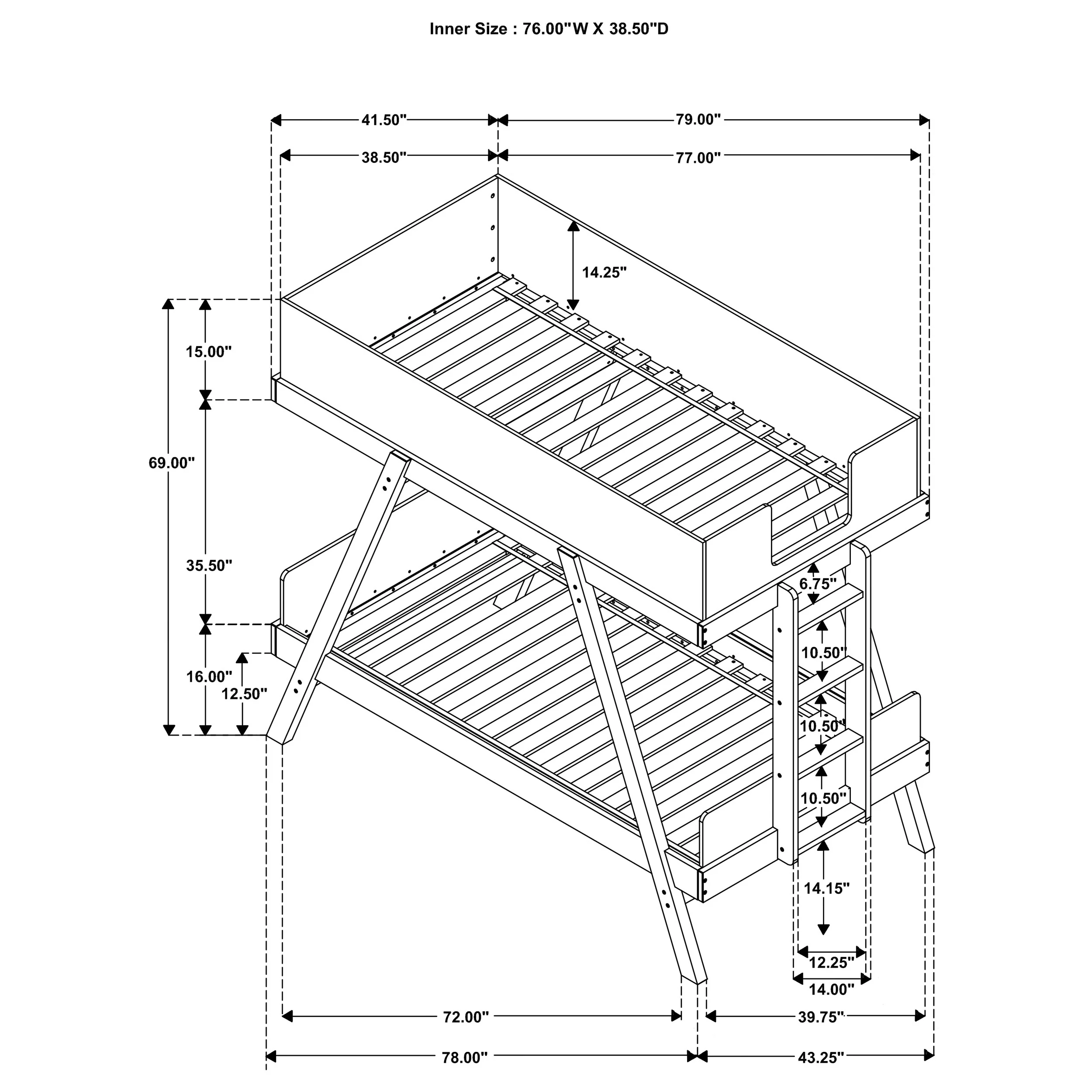 Frankie Bunk Bed - Image 17