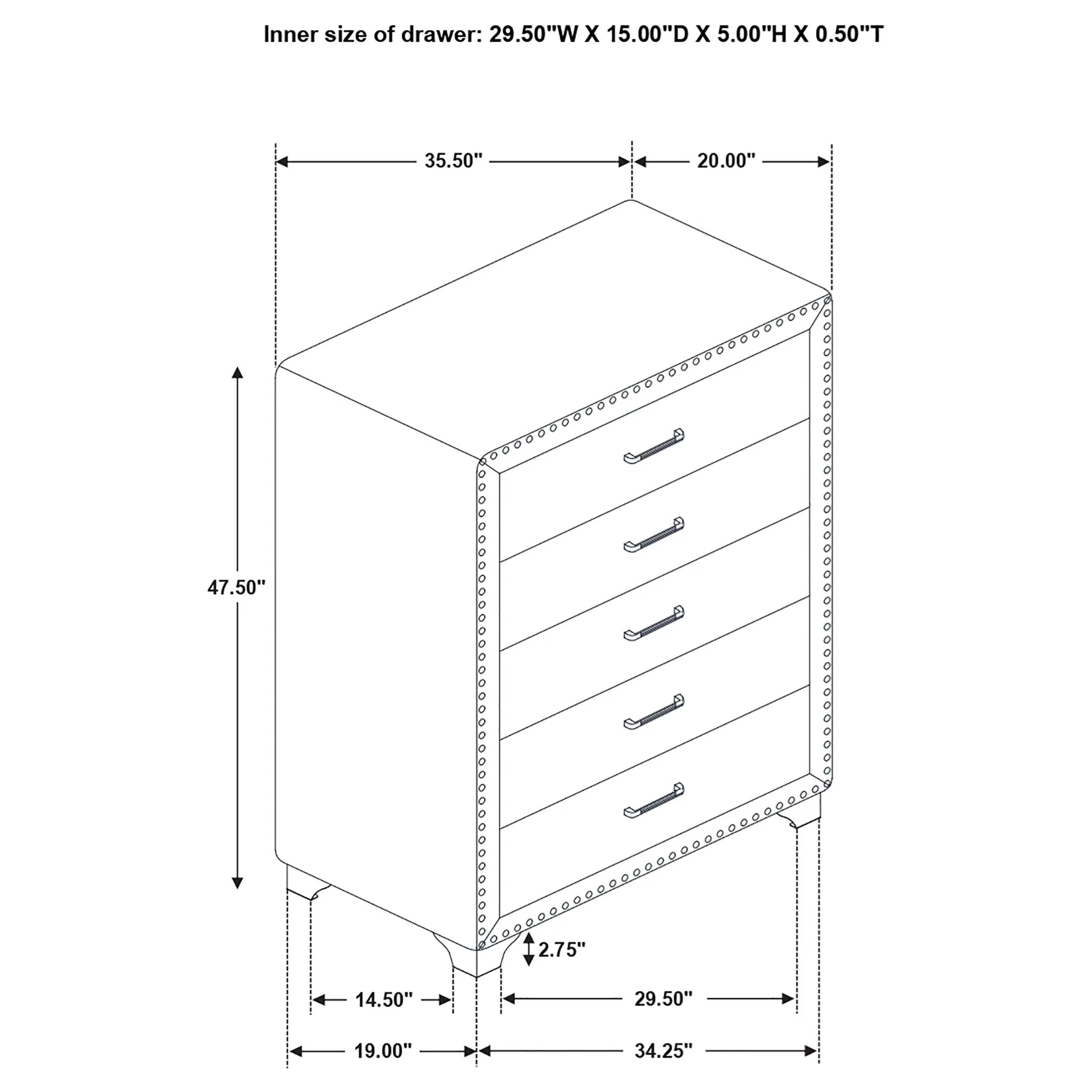 Melody Chest of Drawers - Image 4
