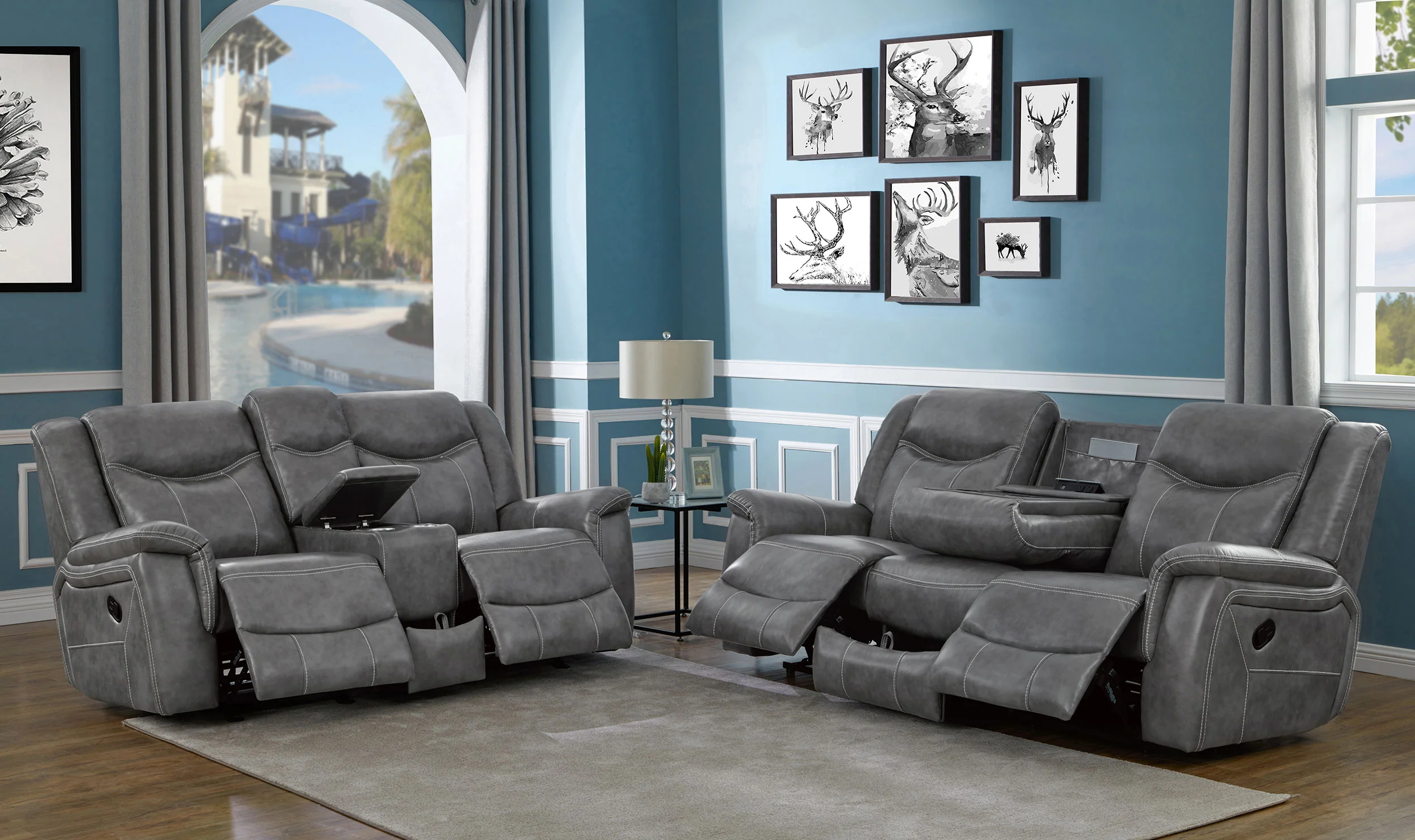 Conrad Reclining Sofa Set - Image 2