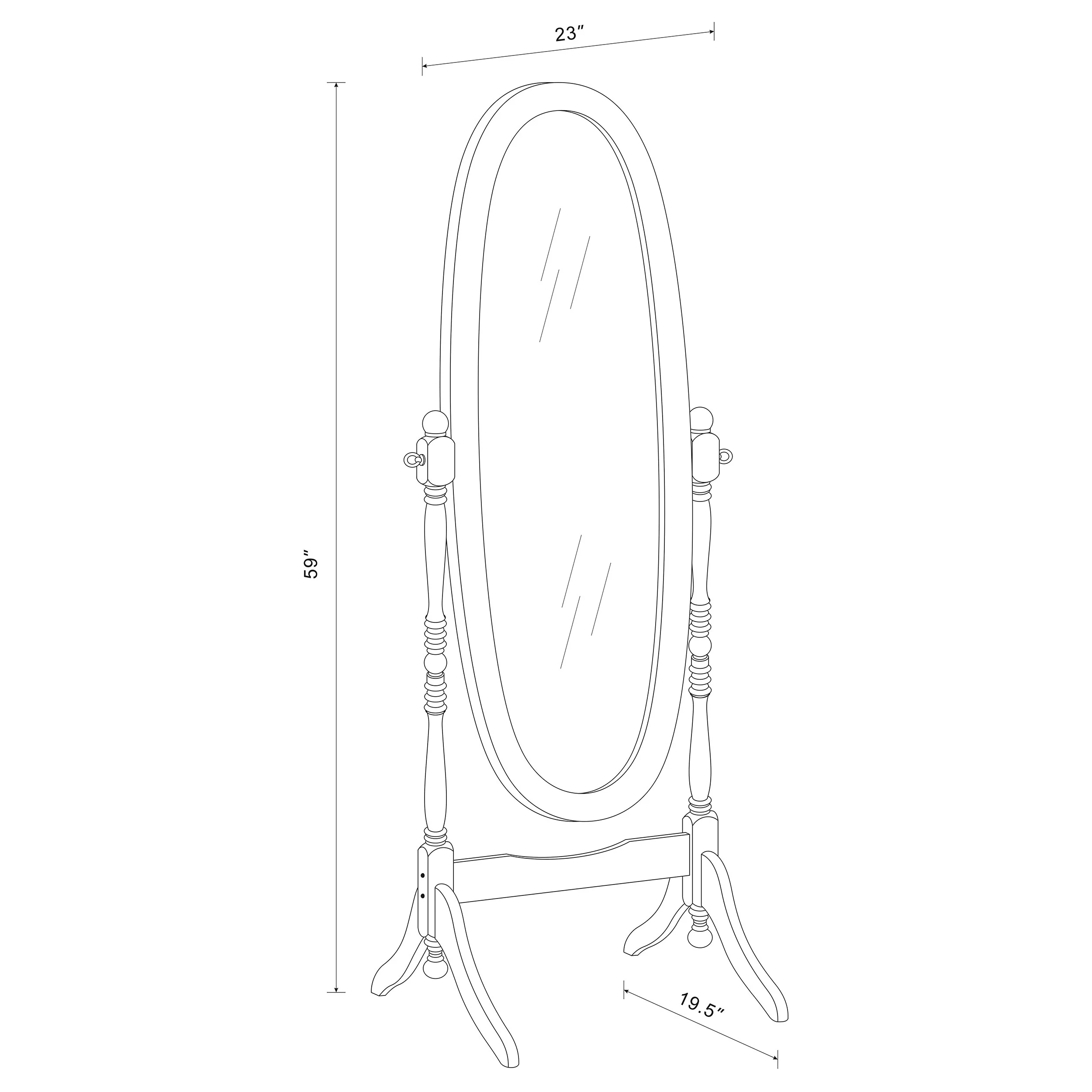 Foyet Cheval Mirror - Image 13